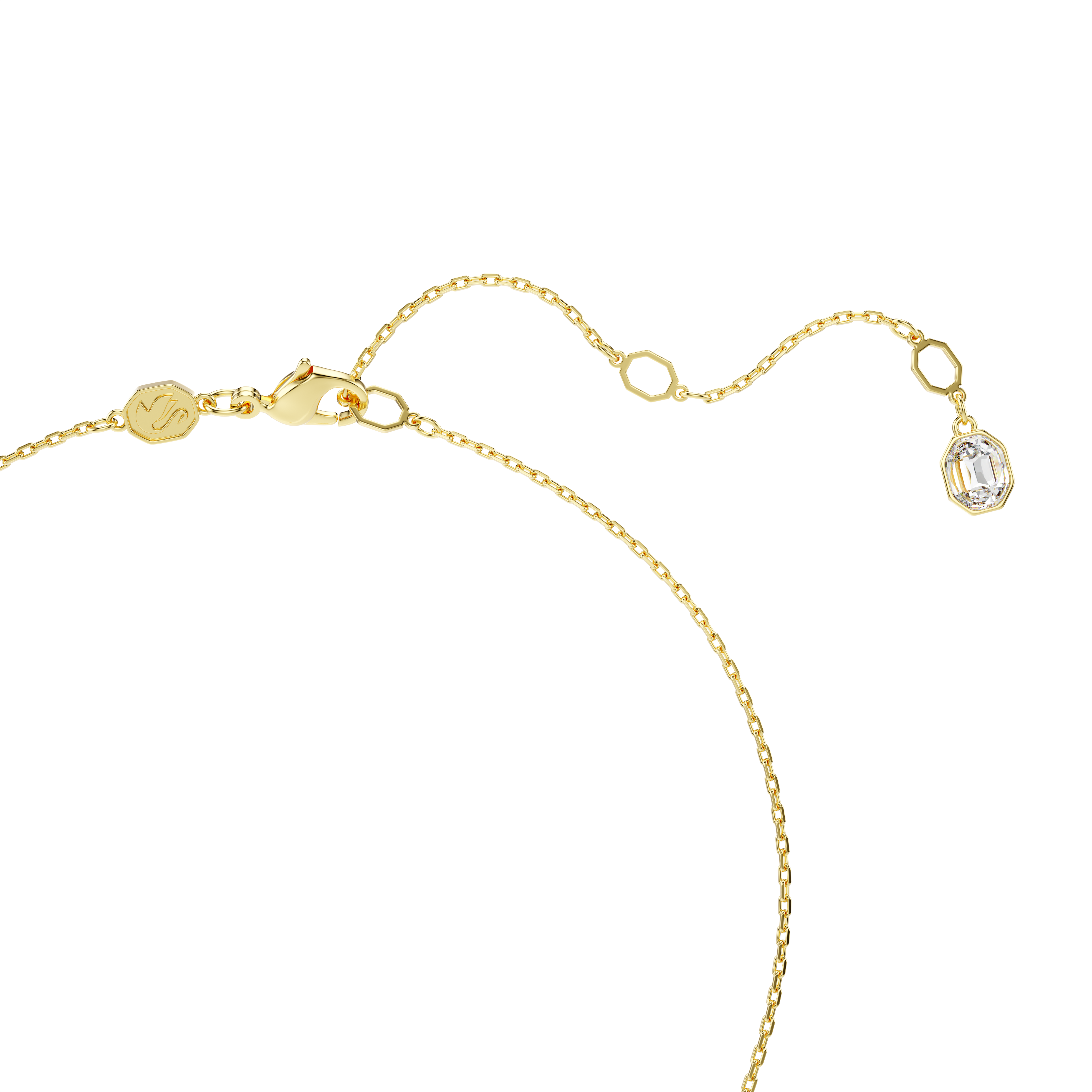 Swarovski Idyllia pendant, Mixed cuts, Flower, Blue, Gold-tone plated 5709029