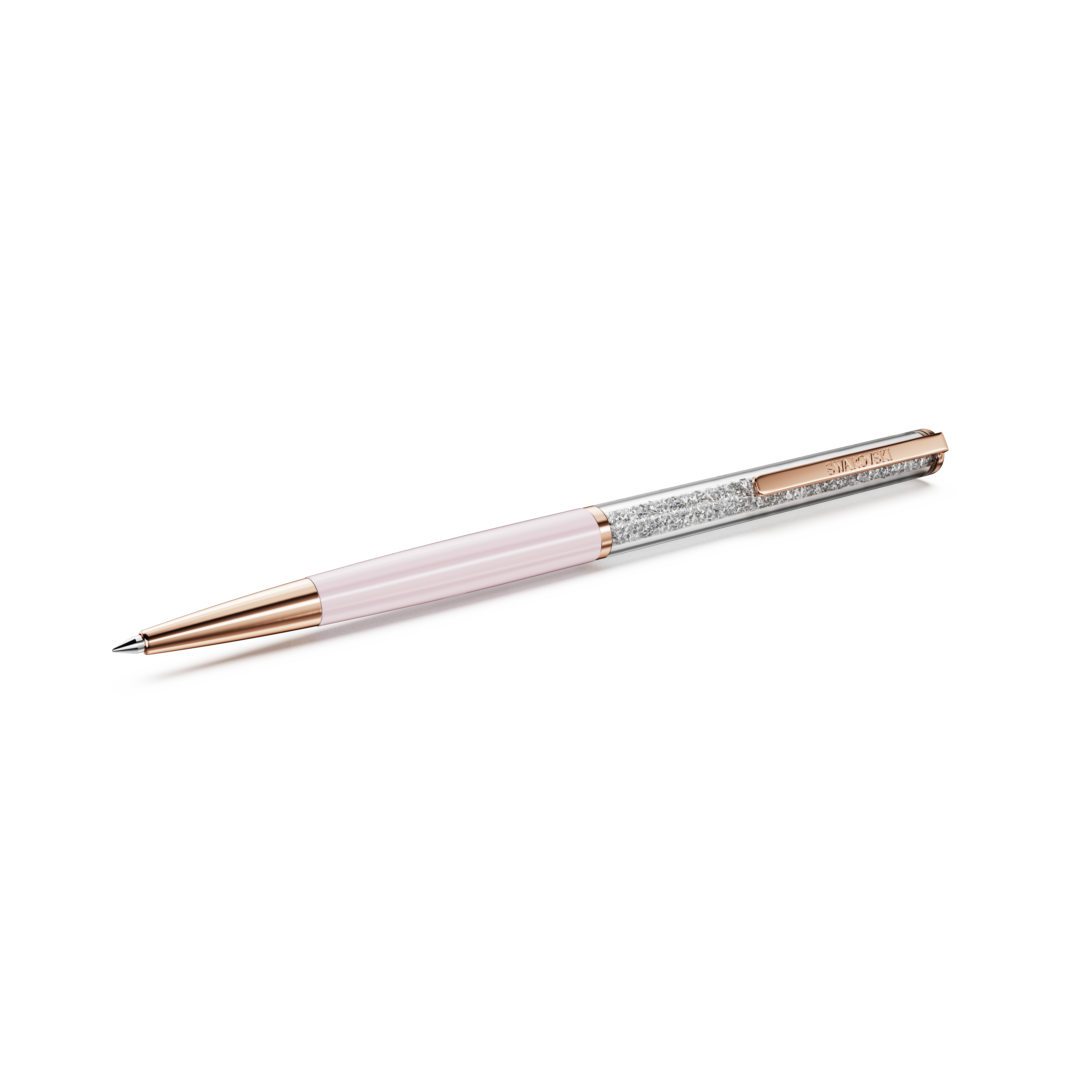 Swarovski Crystalline ballpoint pen, Pink, Pink lacquered, Rose gold-tone plated 5709614