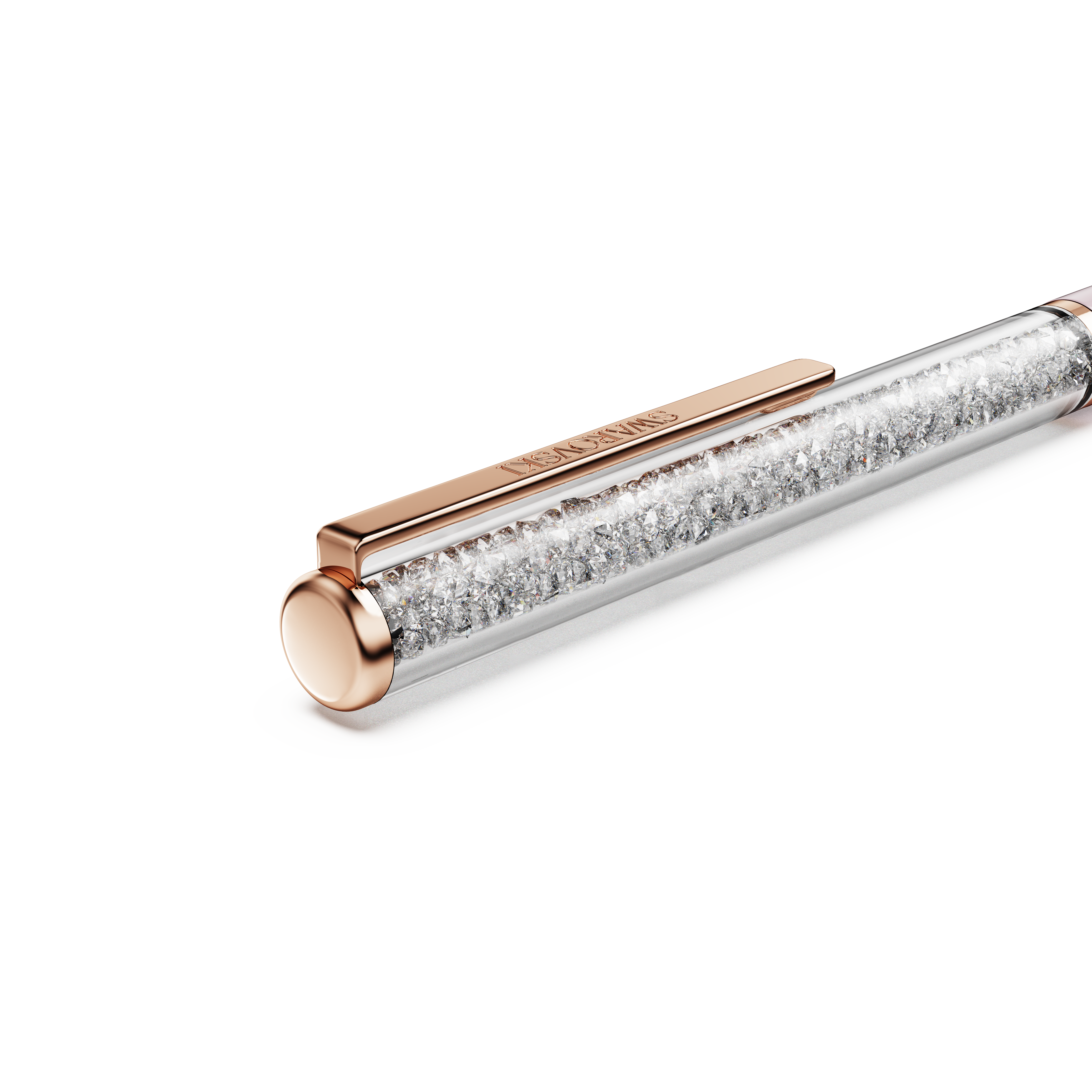 Swarovski Crystalline ballpoint pen, Pink, Pink lacquered, Rose gold-tone plated 5709614