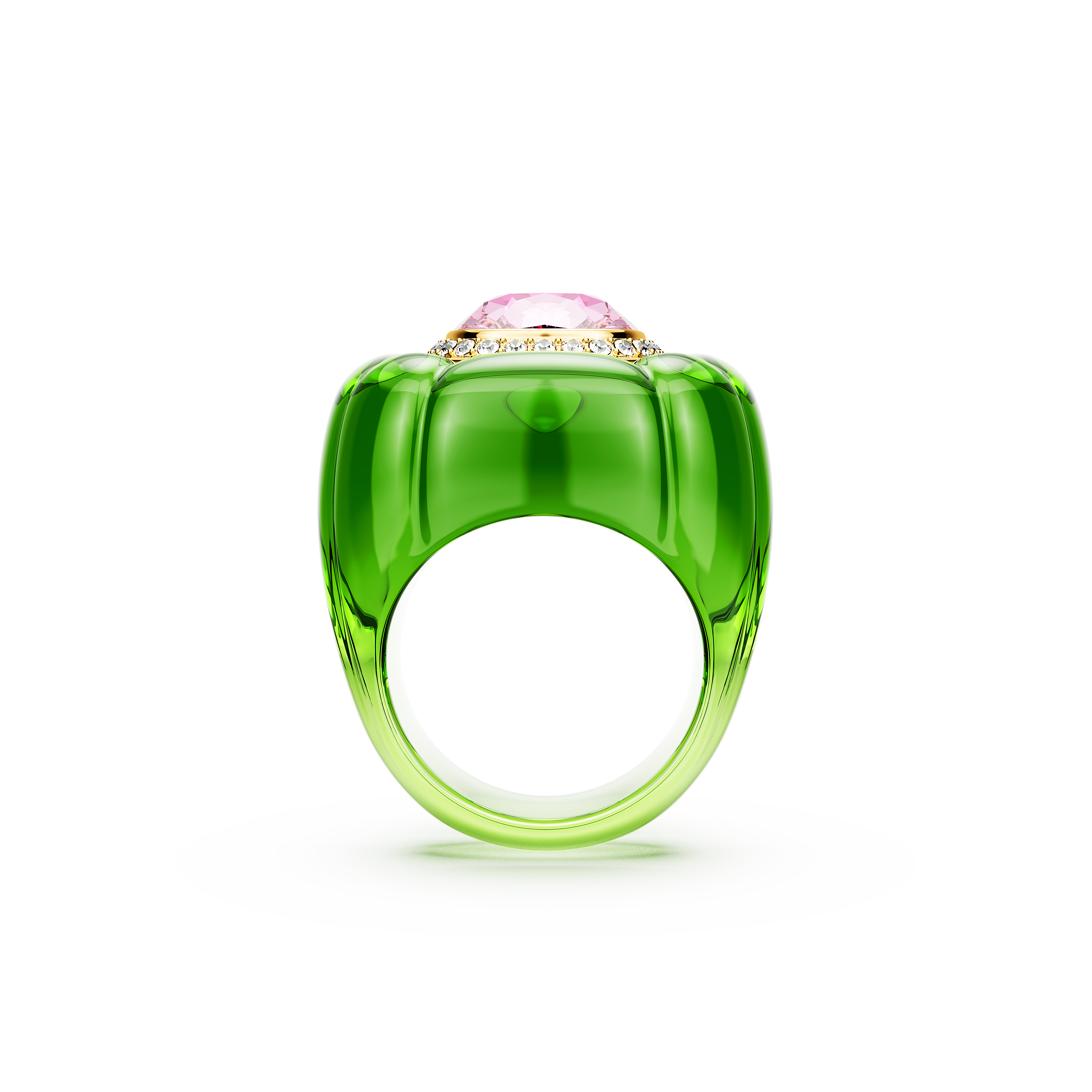 Swarovski Dulcis cocktail ring, Cushion cut, Pavé, Multicolored 5709971