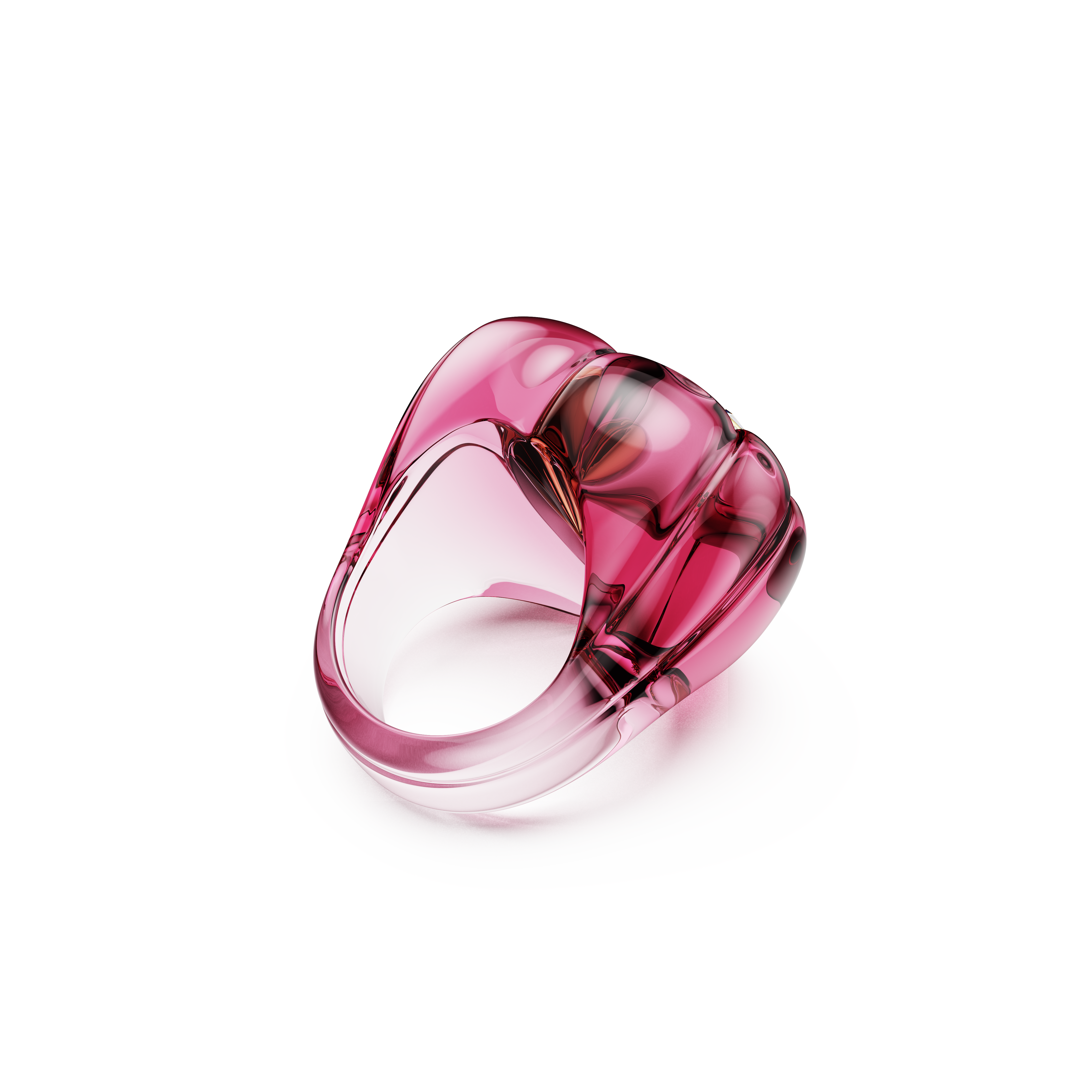 Swarovski Dulcis cocktail ring, Heart cut, Pavé, Heart, Pink 5709994
