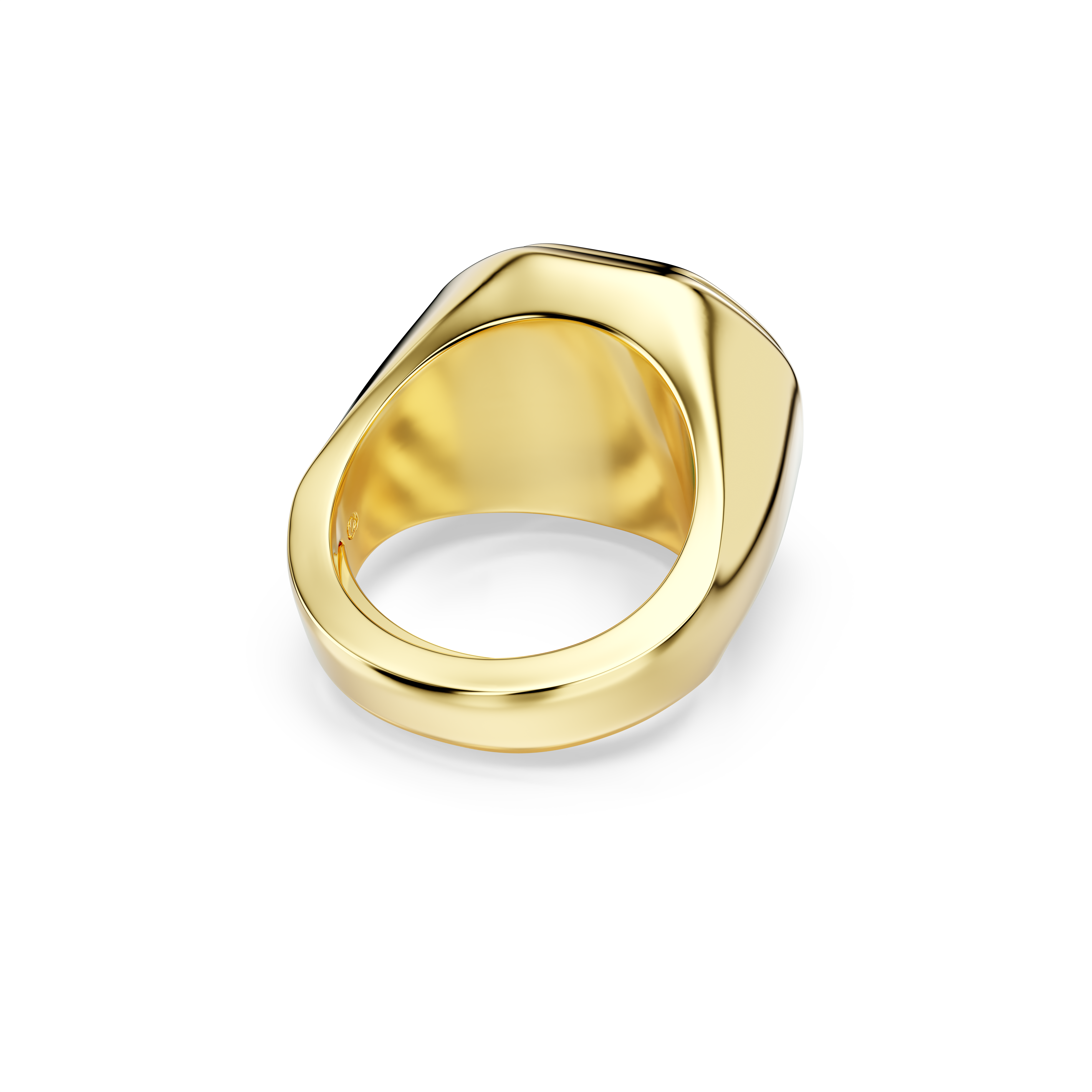 Swarovski Chroma cocktail ring, Octagon cut, Blue, Gold-tone plated 5710520