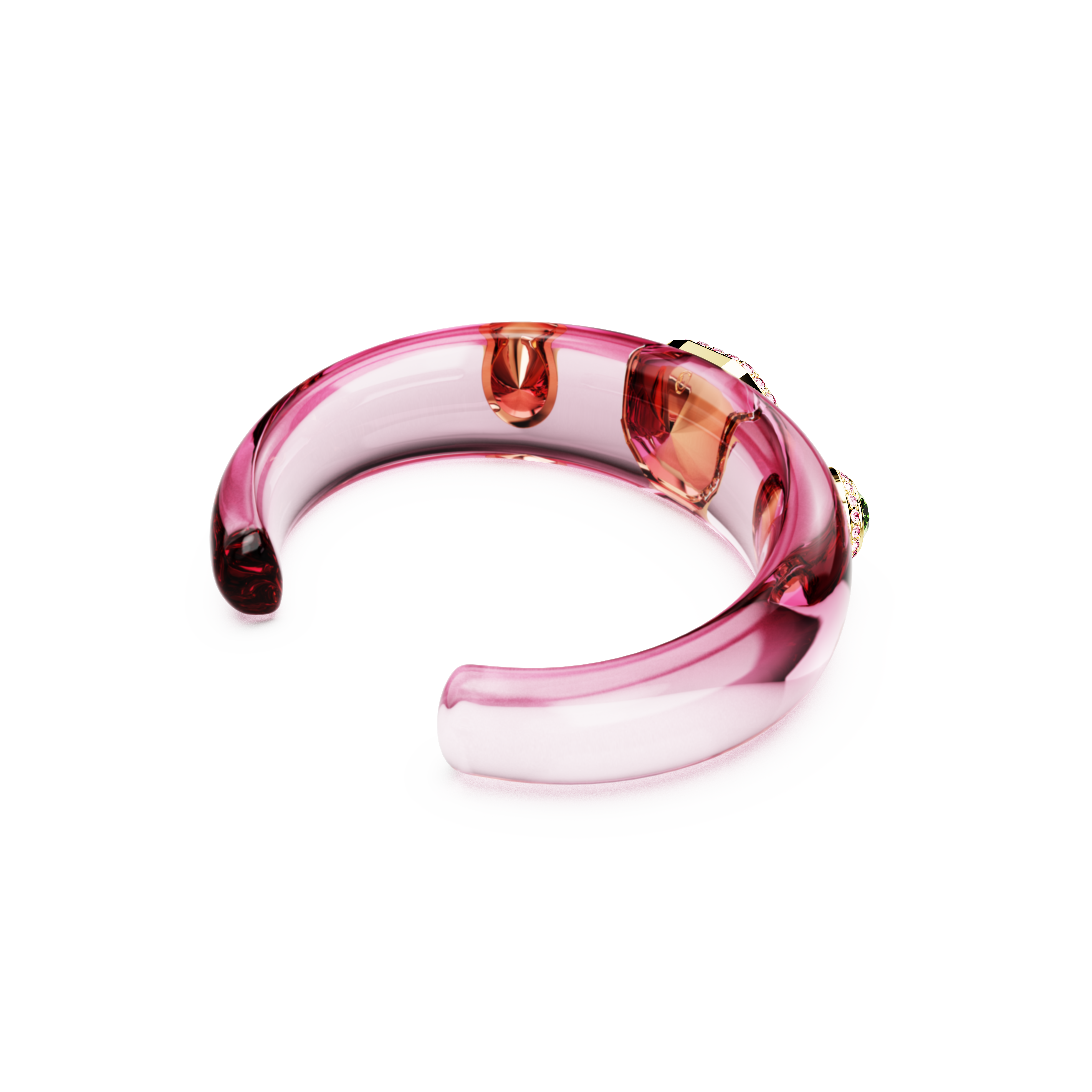 Swarovski Dulcis cuff, Mixed cuts, Multicolored, Gold-tone plated 5714382