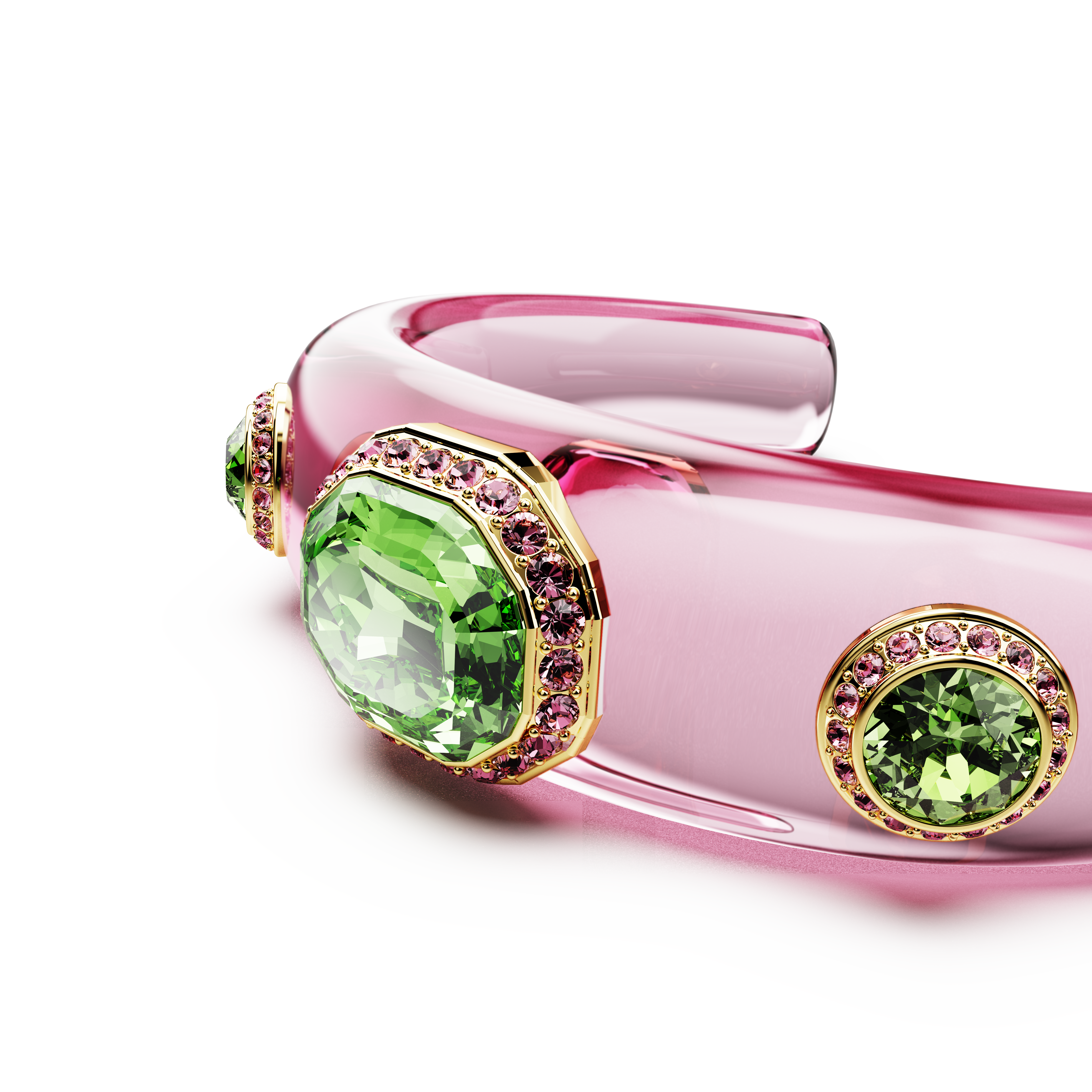 Swarovski Dulcis cuff, Mixed cuts, Multicolored, Gold-tone plated 5714384