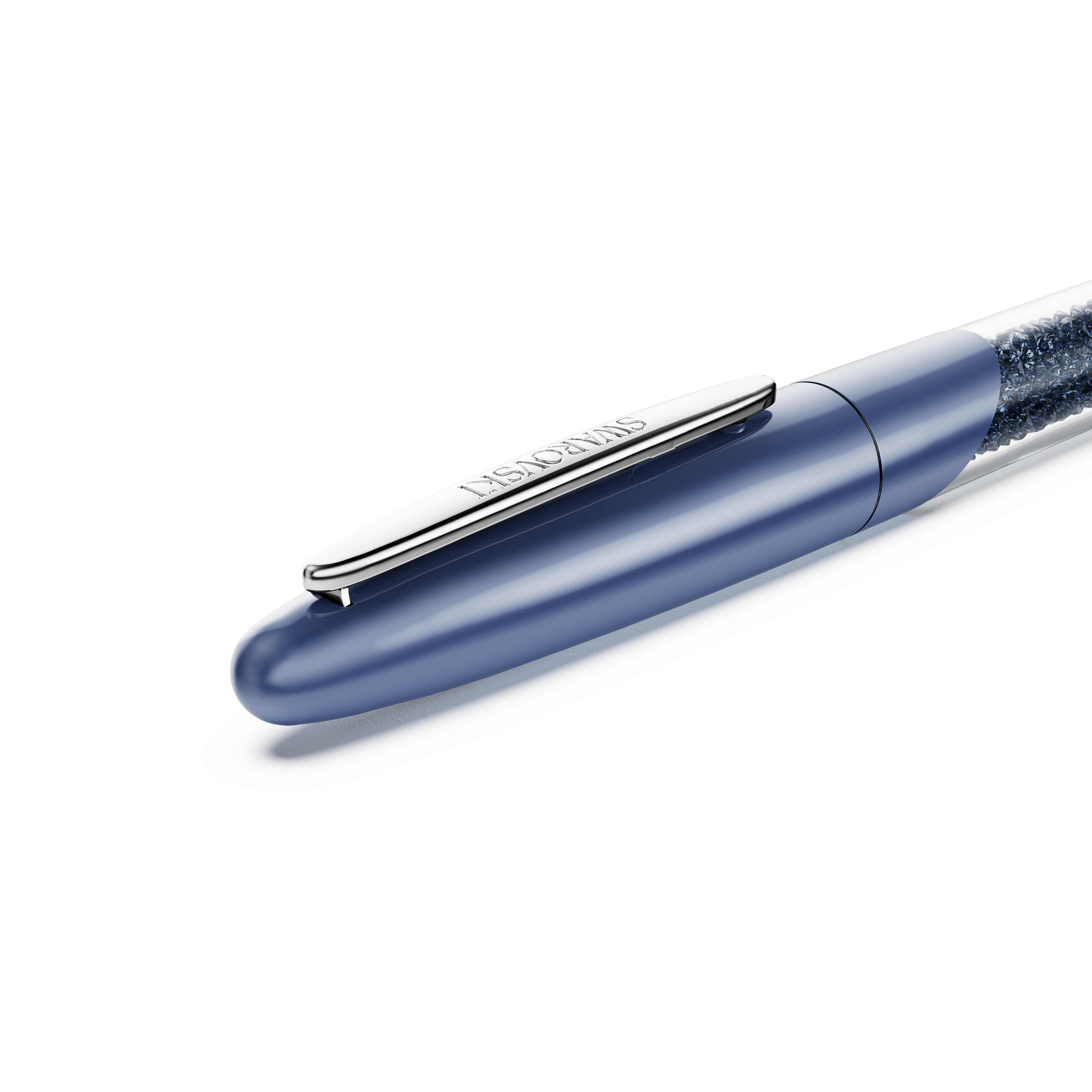 Swarovski Crystalline rollerball pen, Blue, Chrome plated 5717138