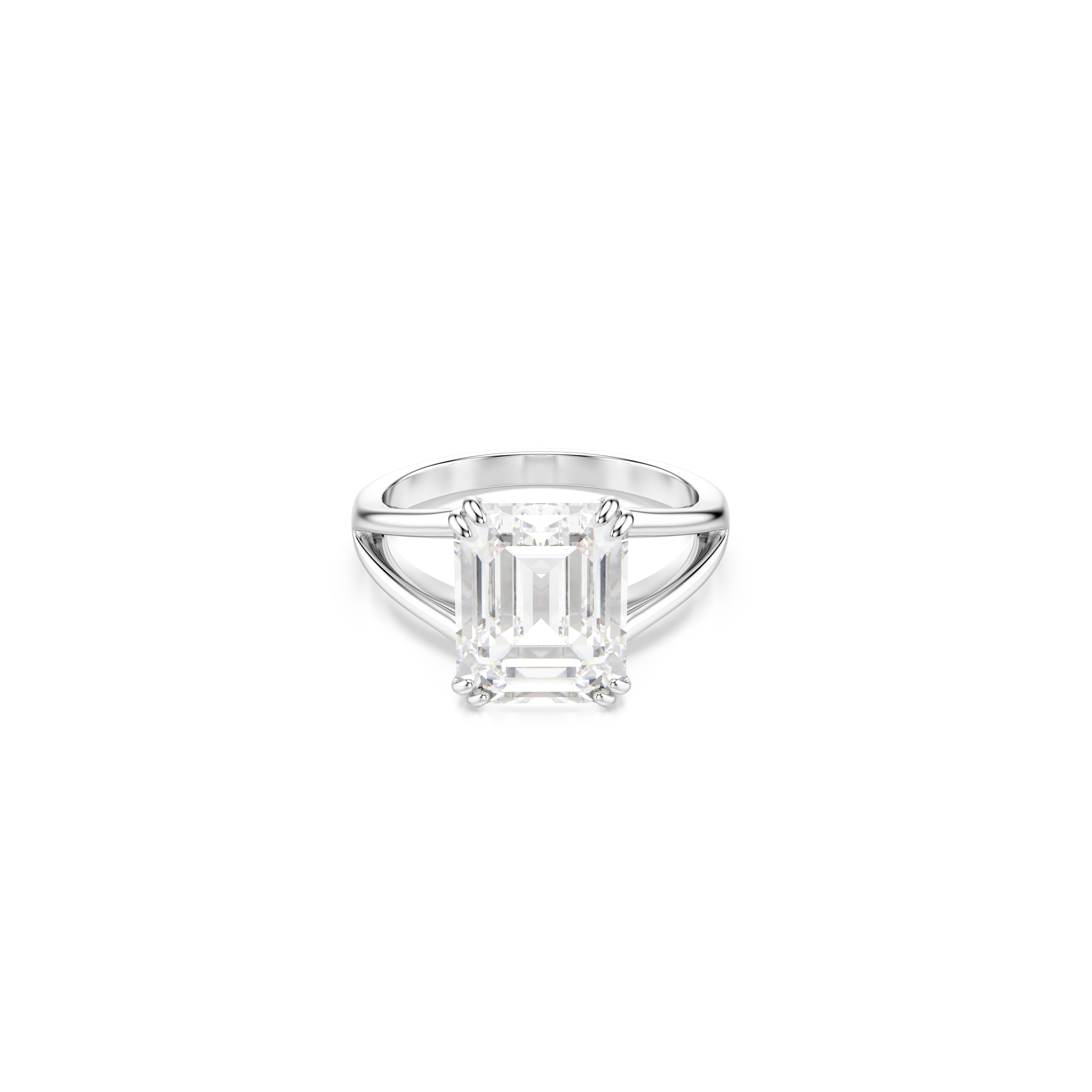 Swarovski Stilla ring, Octagon cut, White, Silver-tone finish 5717878