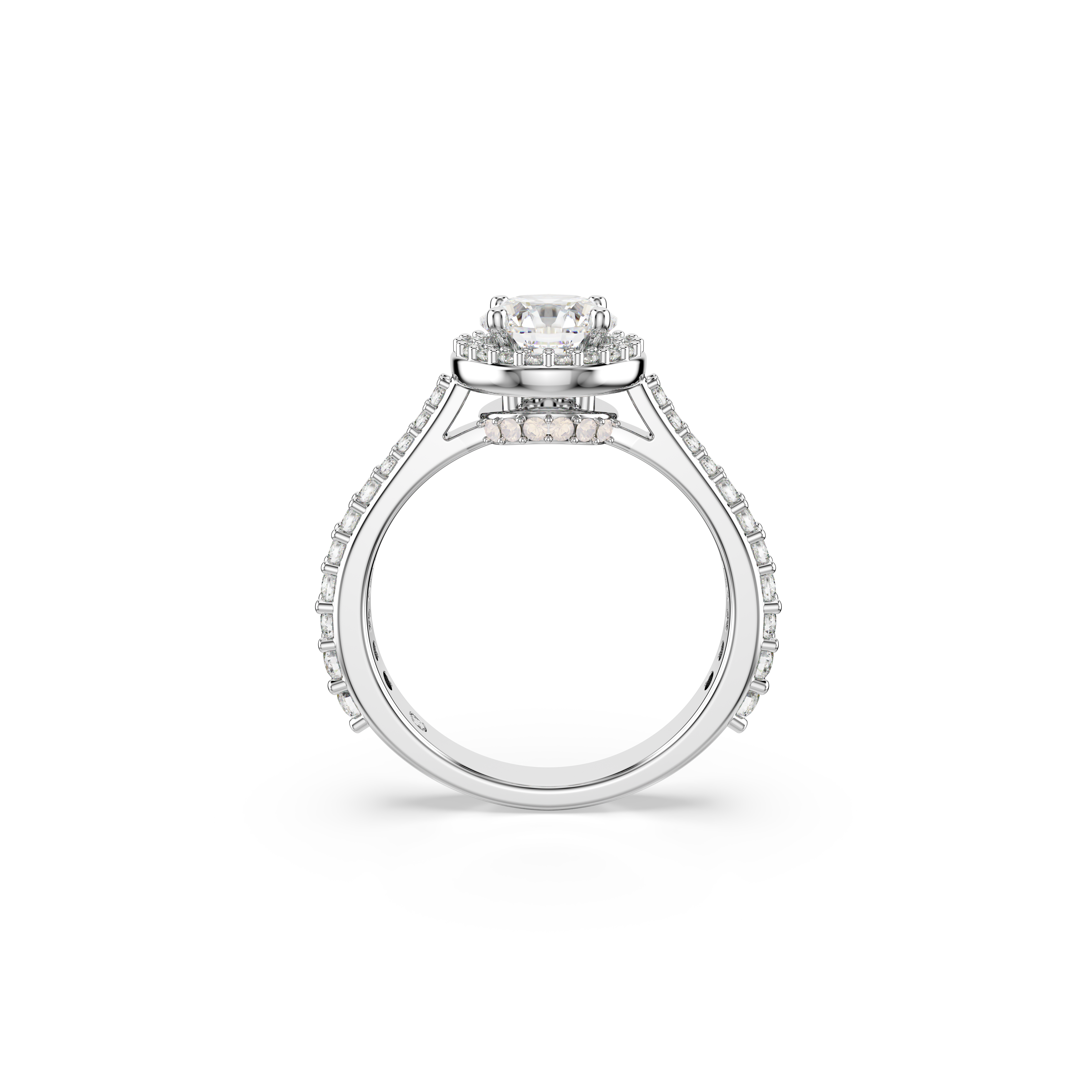 Swarovski Una Angelic ring, Round cut, White, Silver-tone finish 5717928