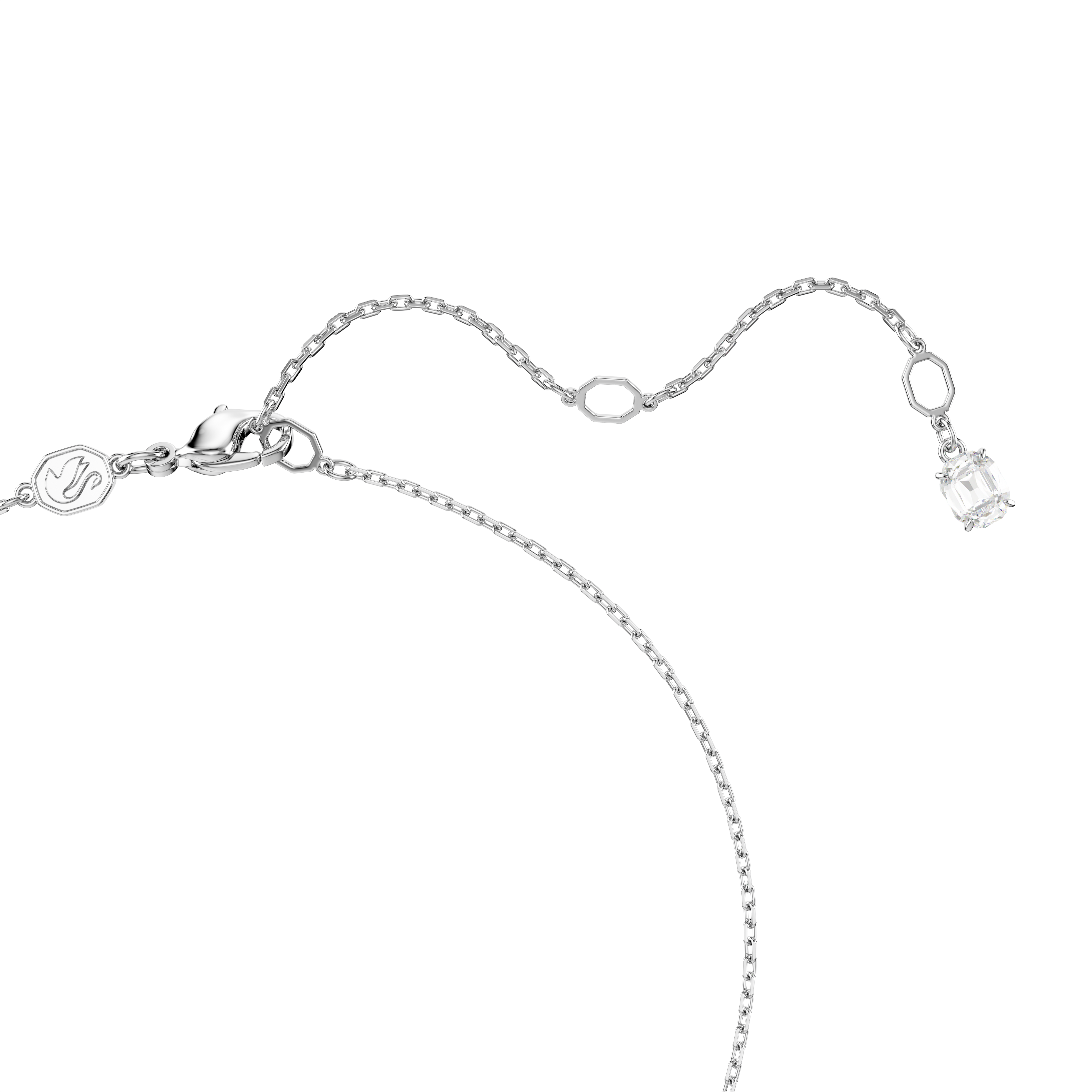 Swarovski Ariana Grande x Swarovski pendant, Mixed cuts, Heart, White, Rhodium plated 5720852