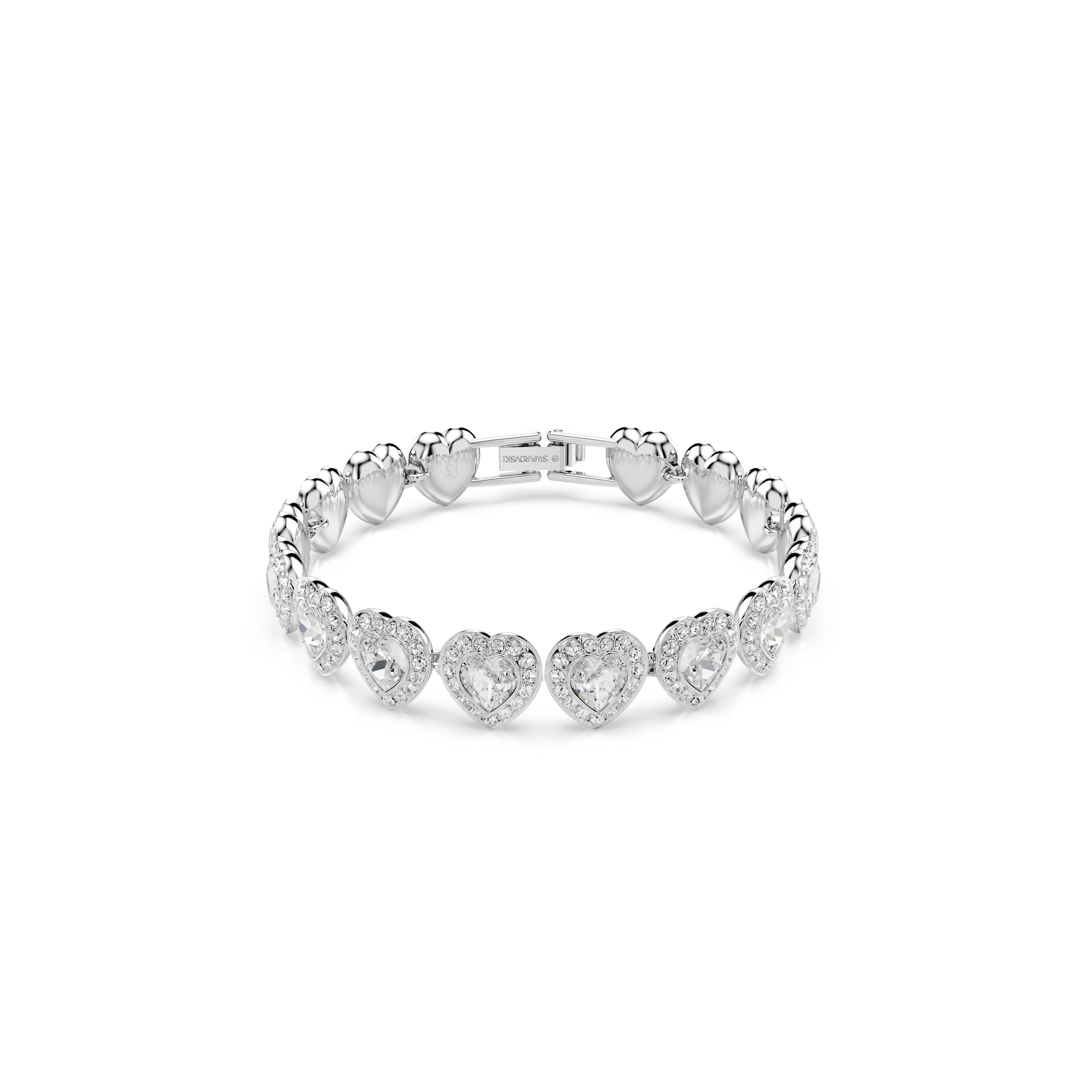 Swarovski Ariana Grande x Swarovski bracelet, Mixed cuts, Heart, White, Rhodium plated 5720860