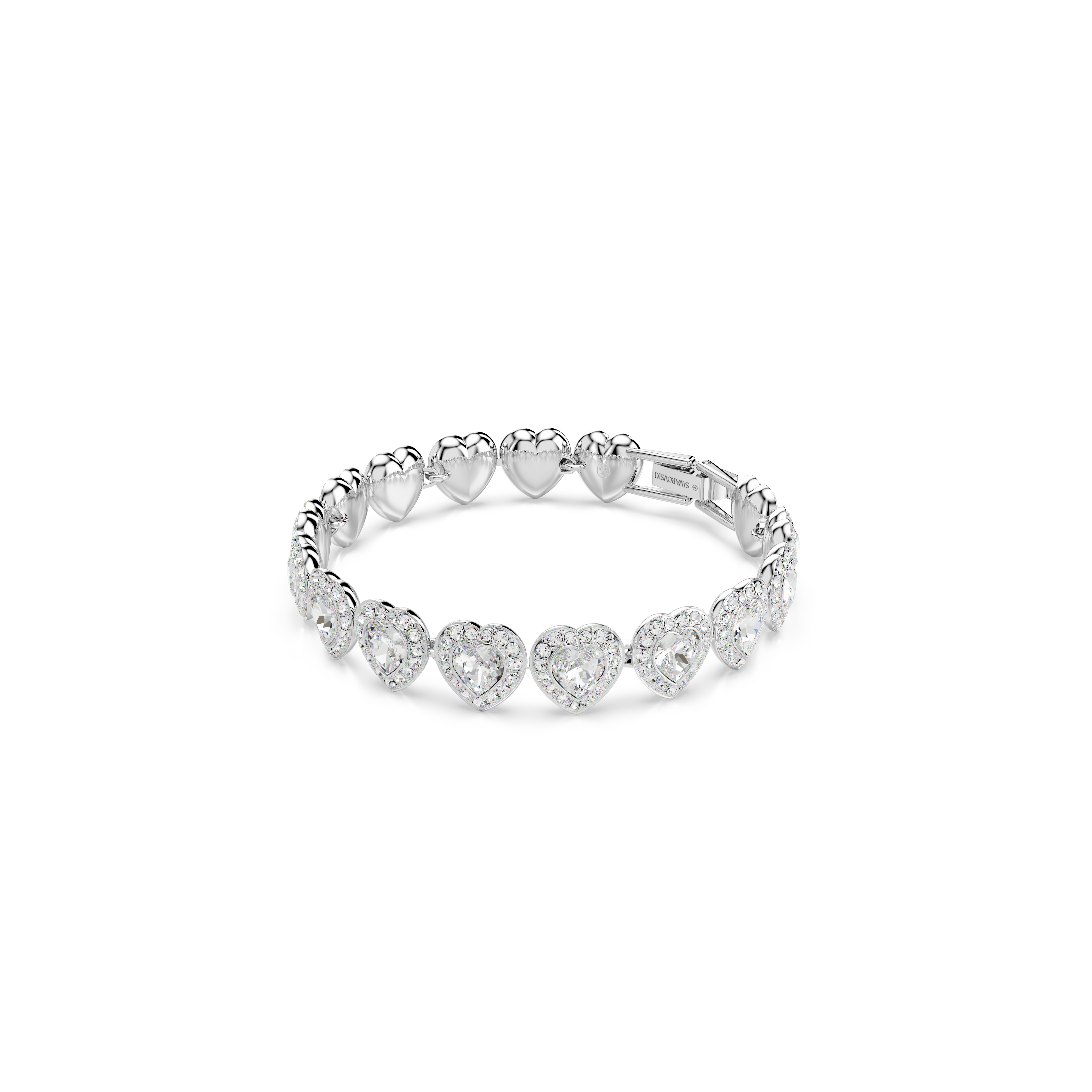 Swarovski Ariana Grande x Swarovski bracelet, Mixed cuts, Heart, White, Rhodium plated 5720860