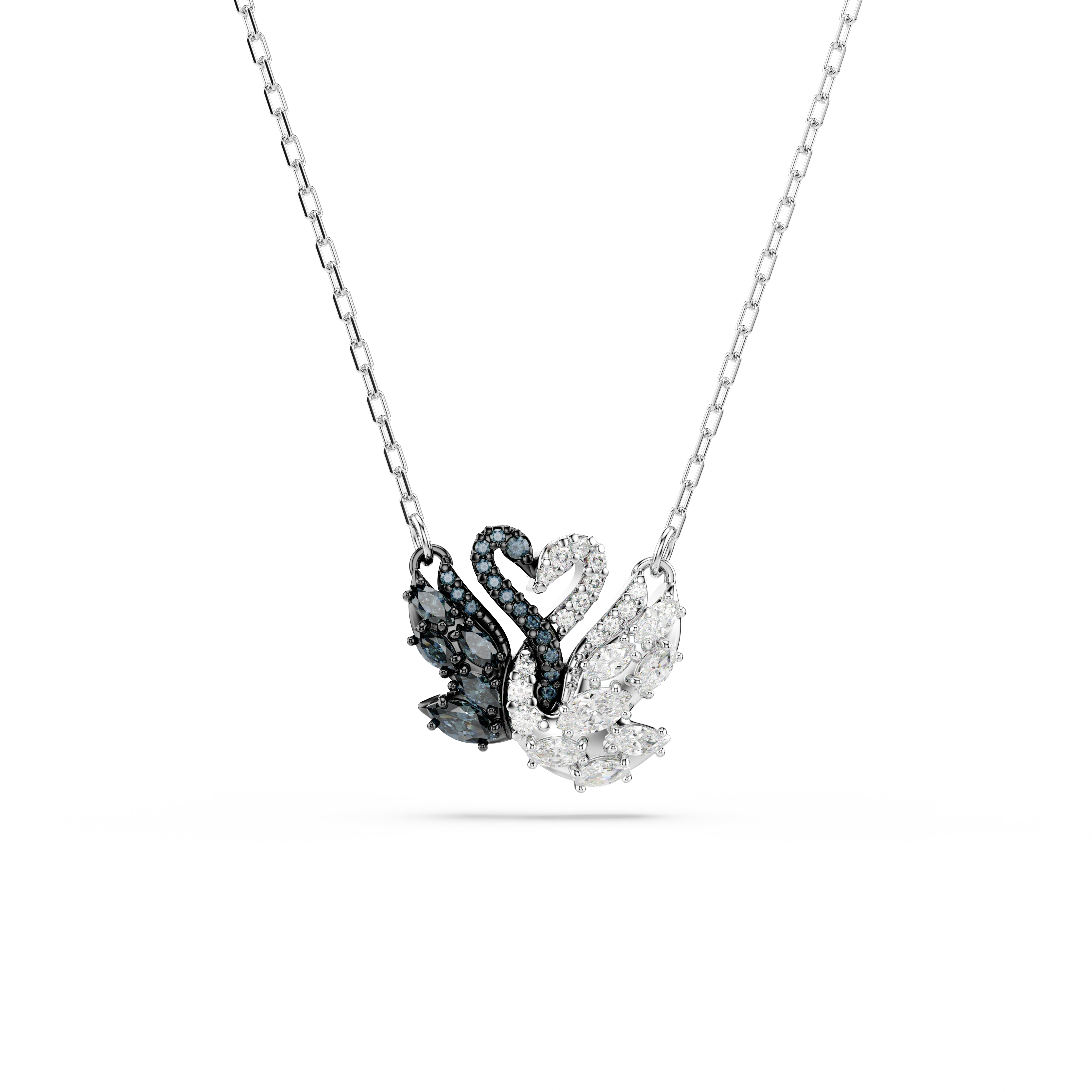 Swarovski Swan pendant, Swan, Black, Mixed metal finish 5720880