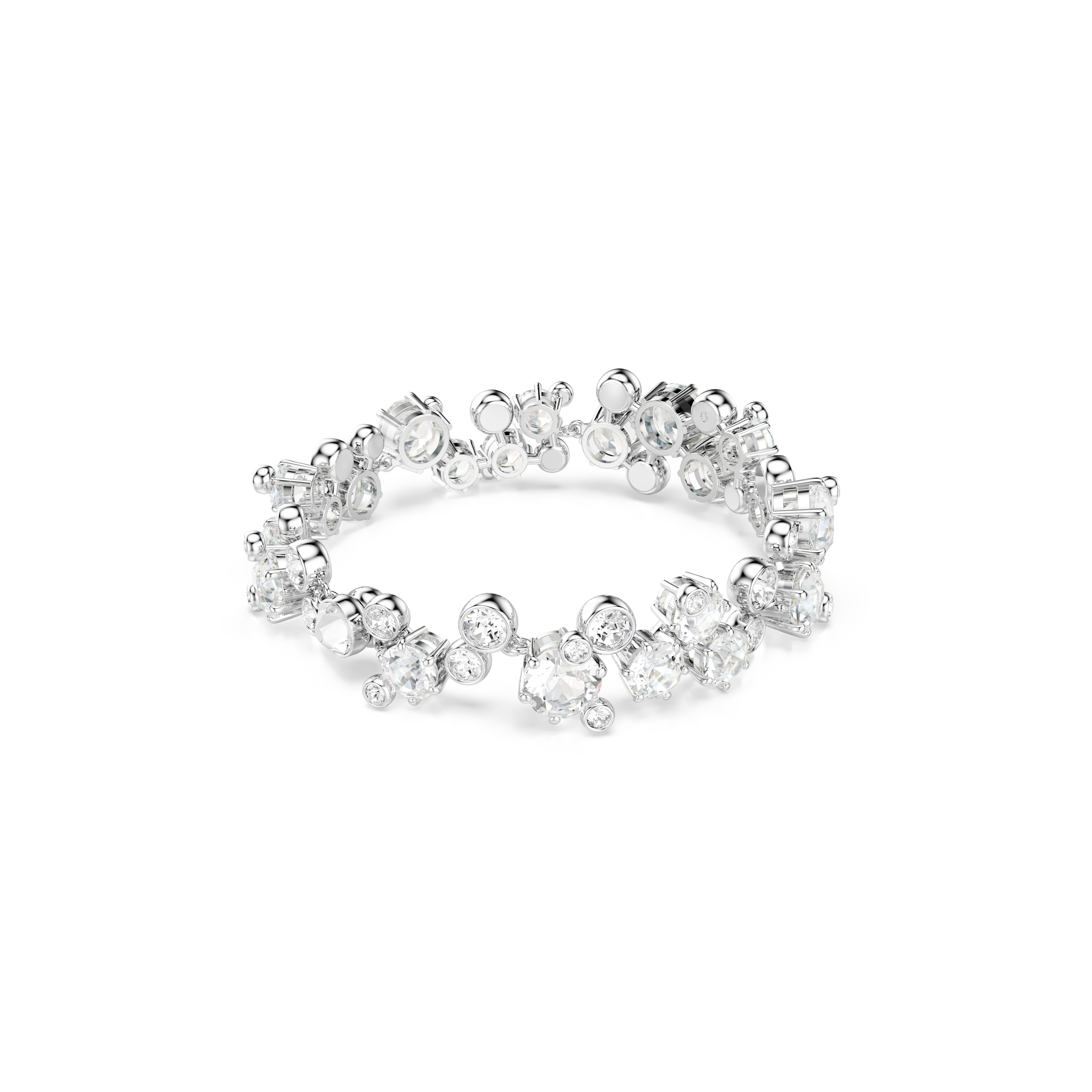 Swarovski Constella bracelet, Mixed cuts, White, Rhodium plated 5722469