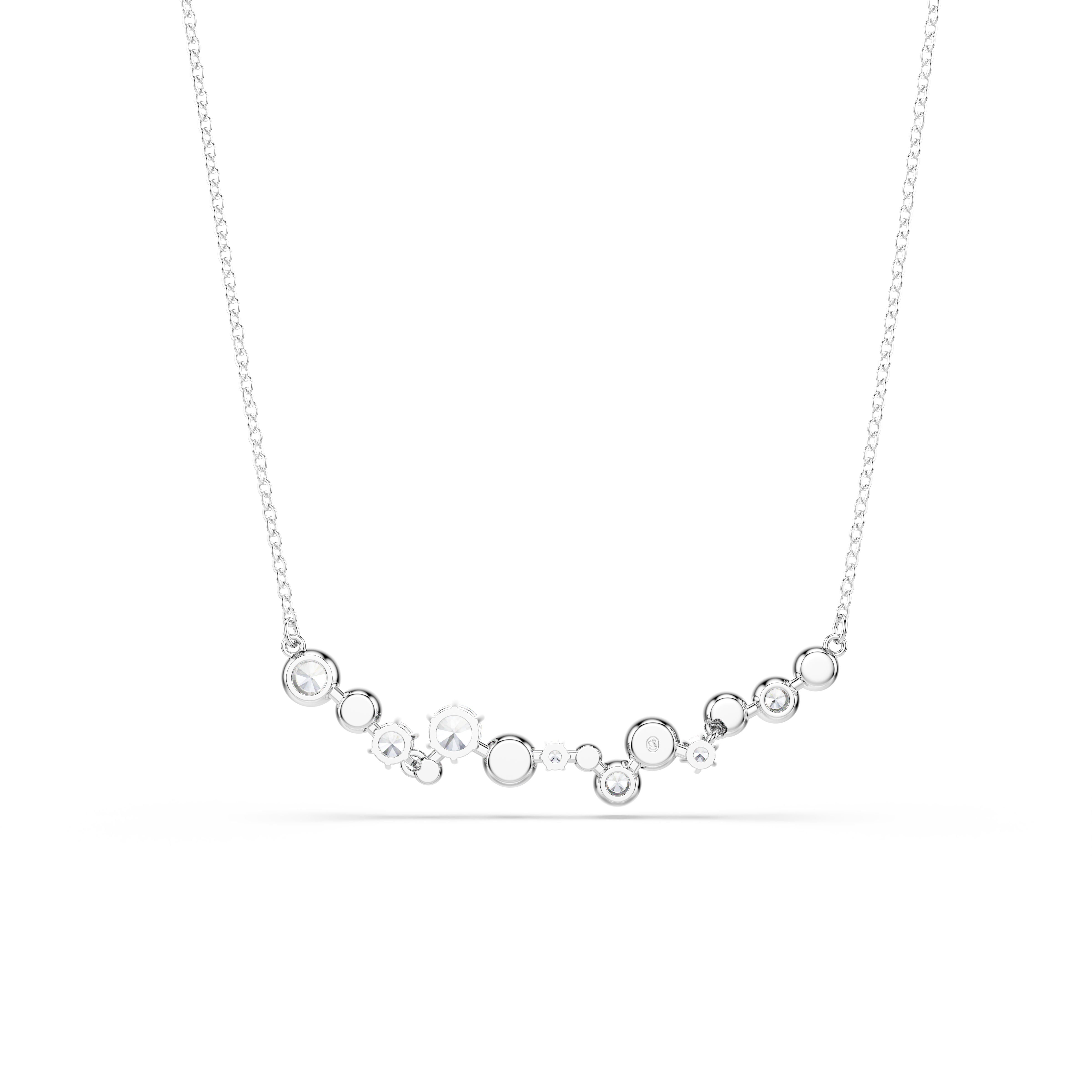 Swarovski Constella necklace, Mixed cuts, White, Rhodium plated 5722473