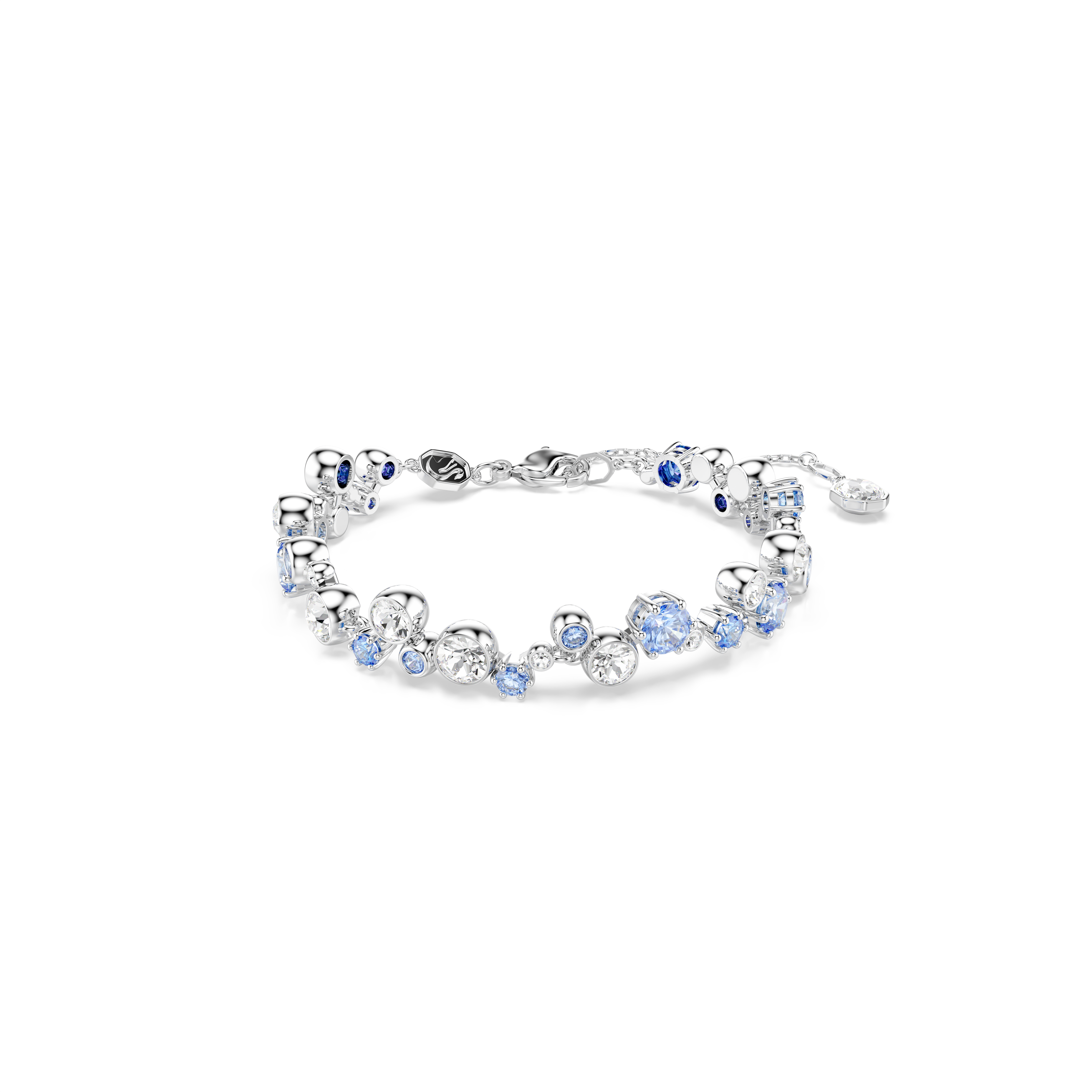 Swarovski Constella bracelet, Mixed cuts, Blue, Rhodium plated 5722479