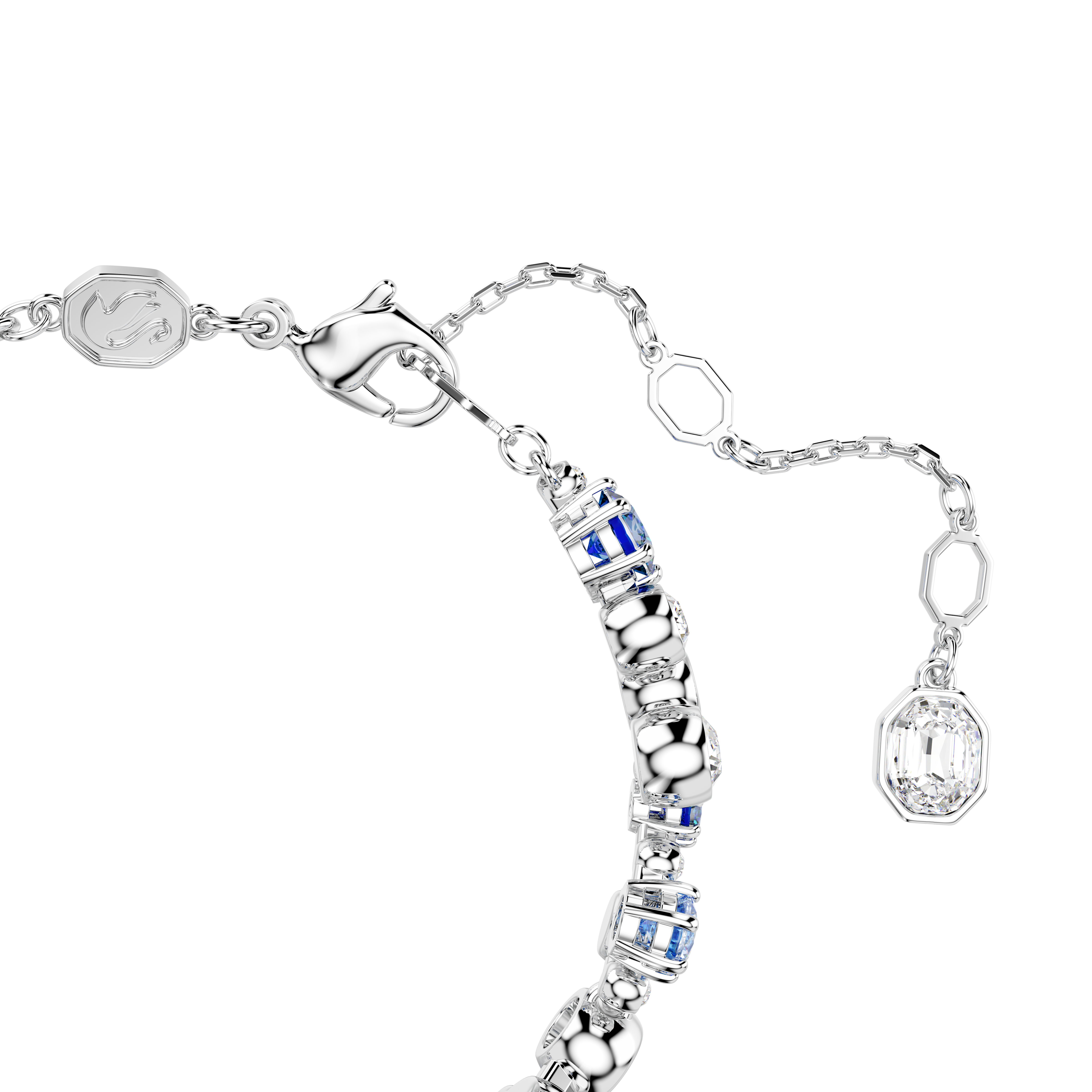 Swarovski Constella bracelet, Mixed cuts, Blue, Rhodium plated 5722479