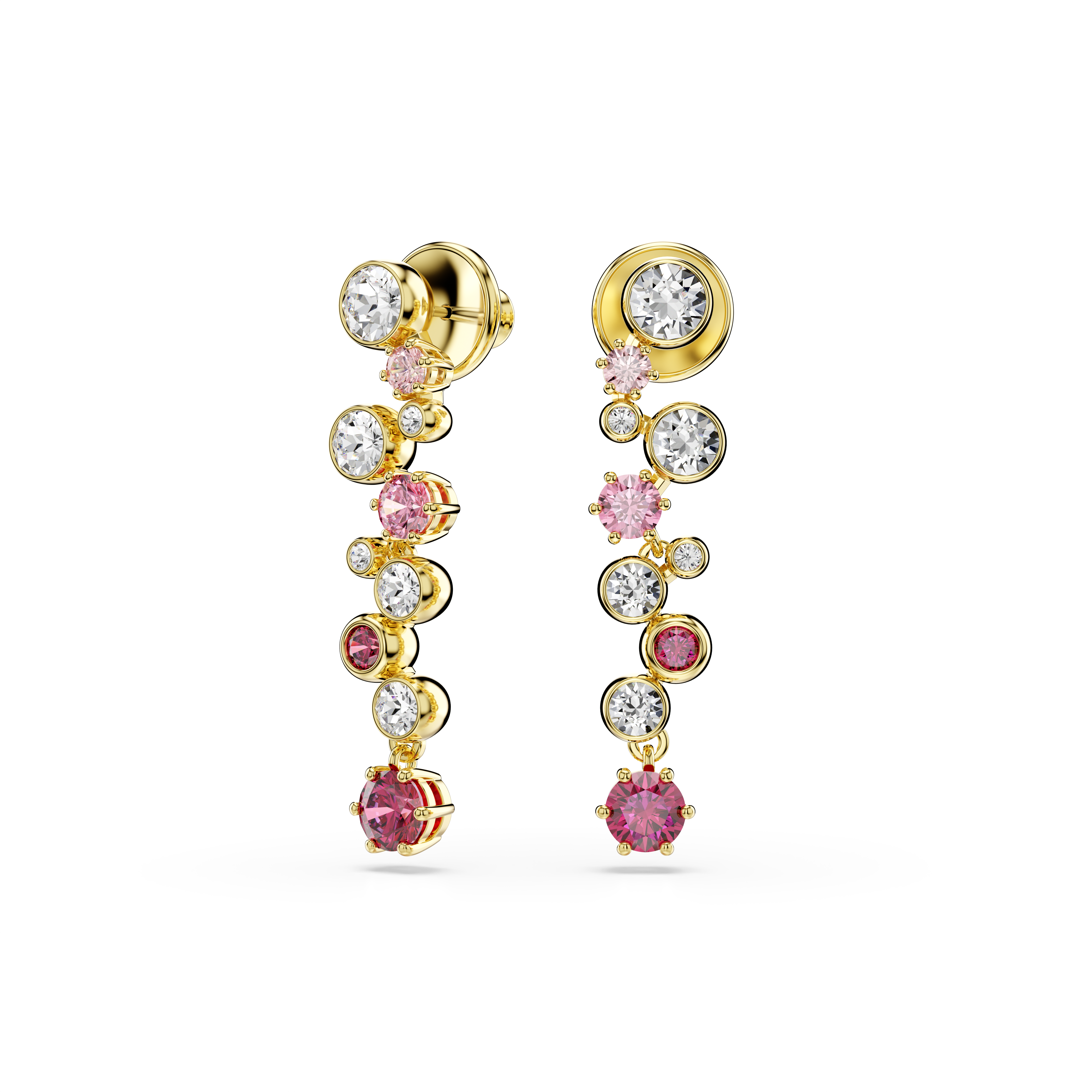 Swarovski Constella set, Mixed cuts, Multicolored, Gold-tone plated 5722542