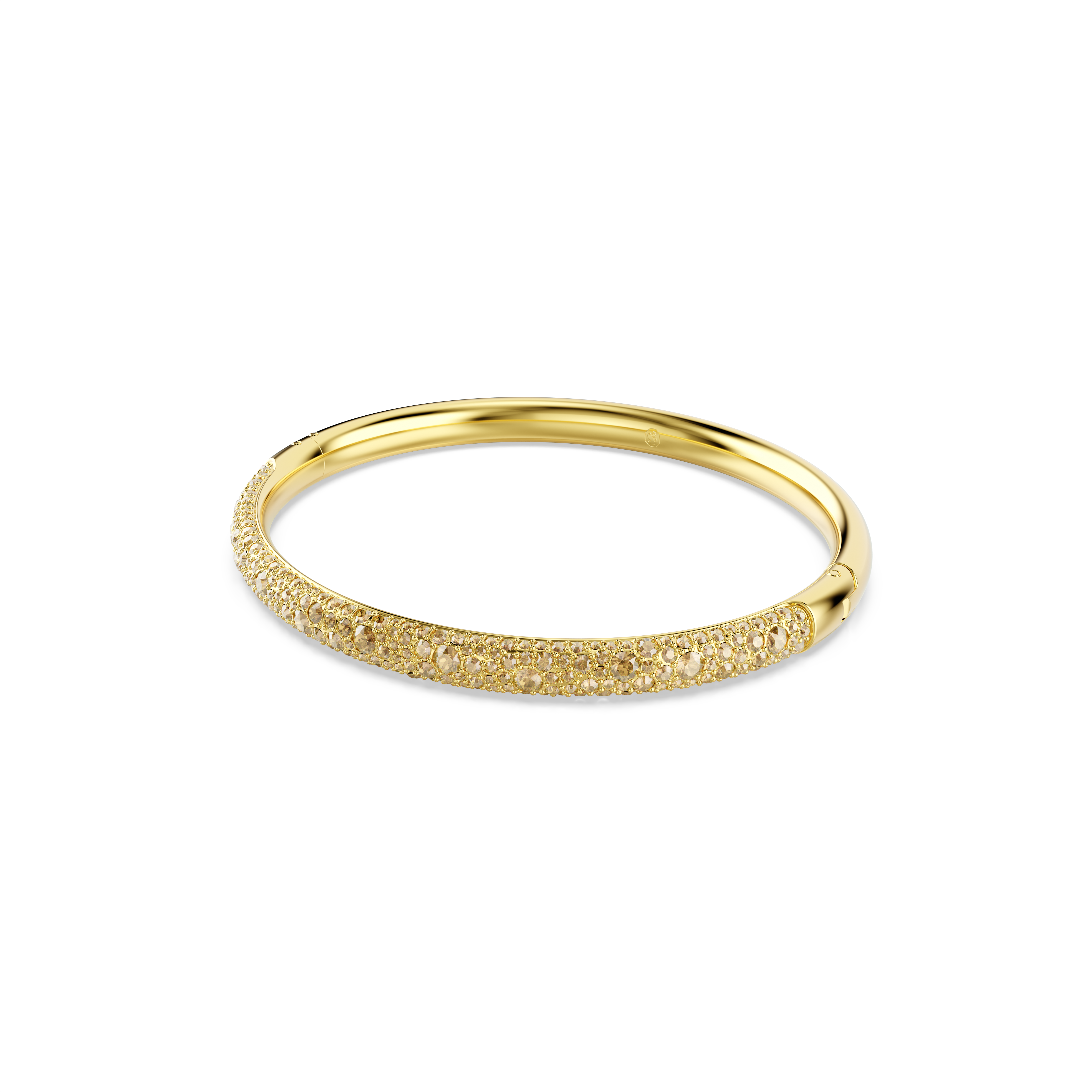 Swarovski Sublima bangle, Snow pavé, Gold tone, Gold-tone plated 5723337