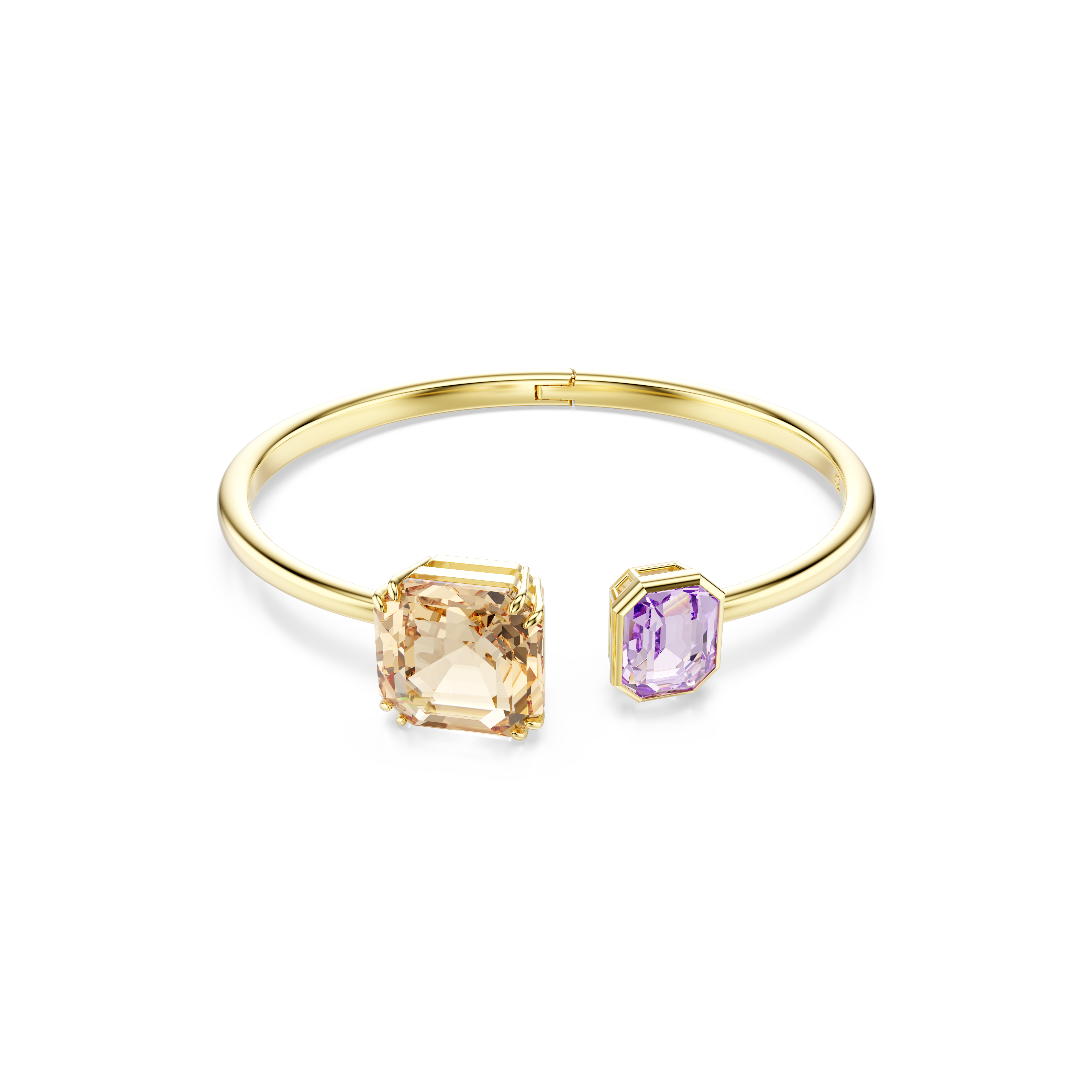 Swarovski Millenia bangle, Octagon cut, Multicolored, Gold-tone plated 5725756