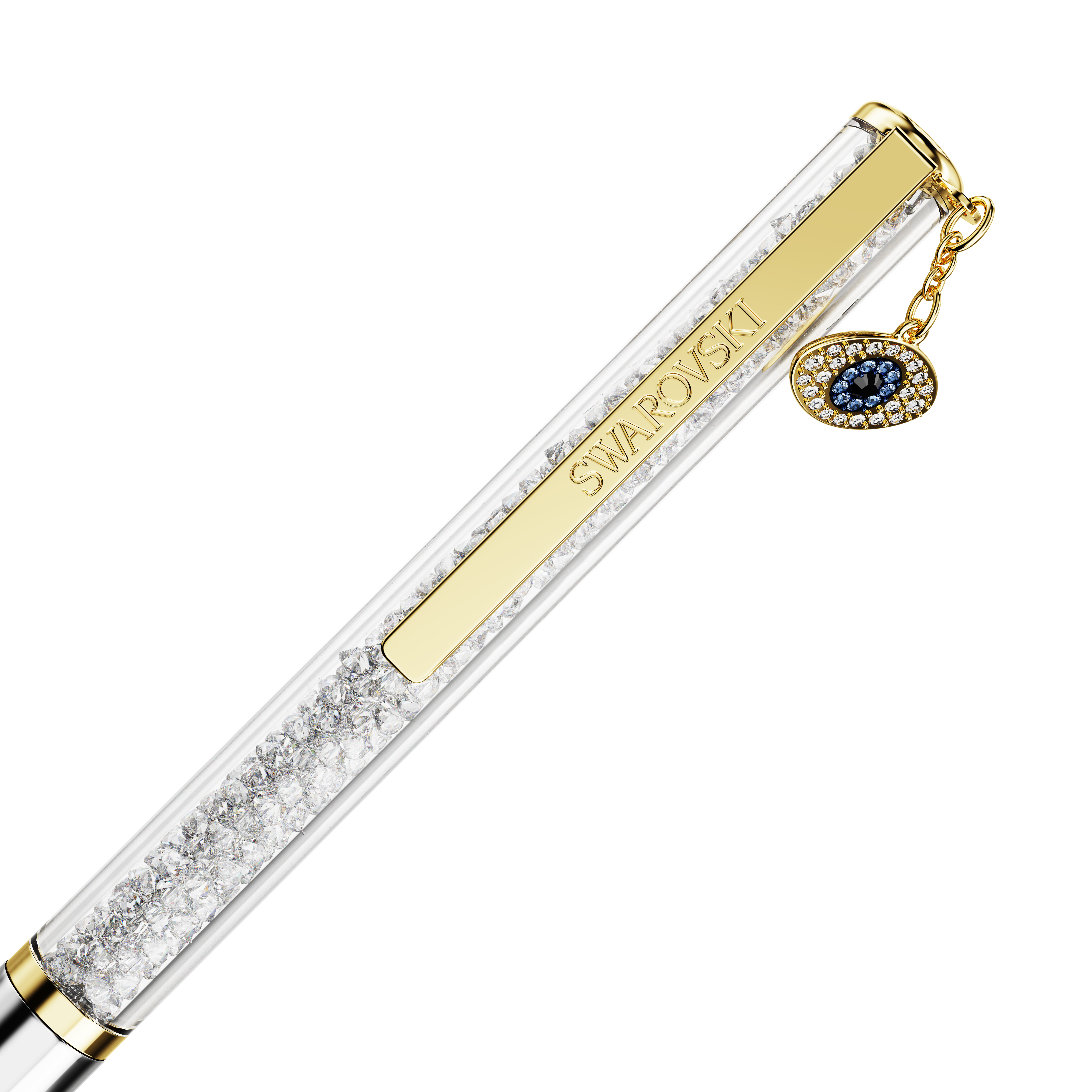 Swarovski Crystalline ballpoint pen, Evil eye, Gold tone, Mixed metal finish 5728729