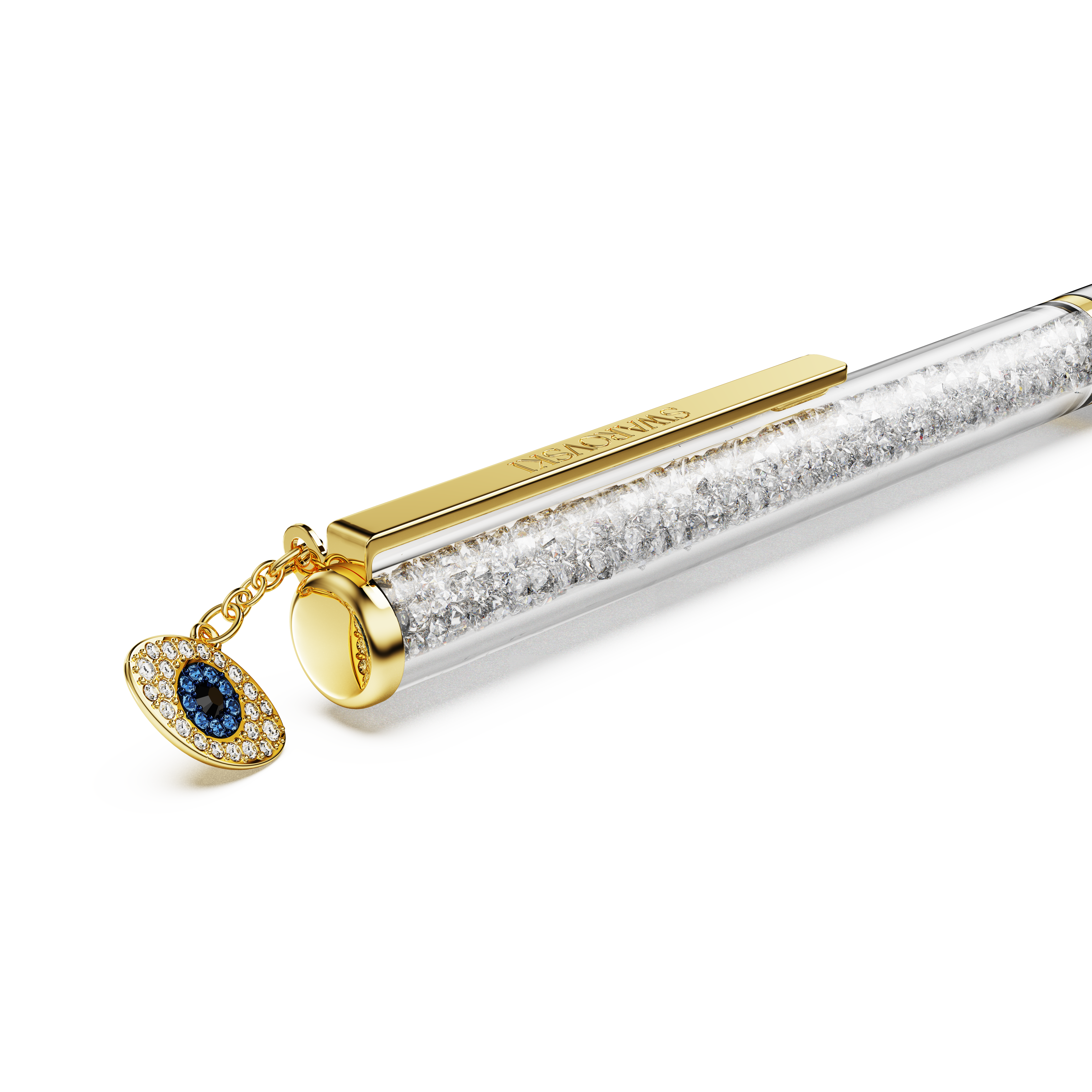 Swarovski Crystalline ballpoint pen, Evil eye, Gold tone, Mixed metal finish 5728729