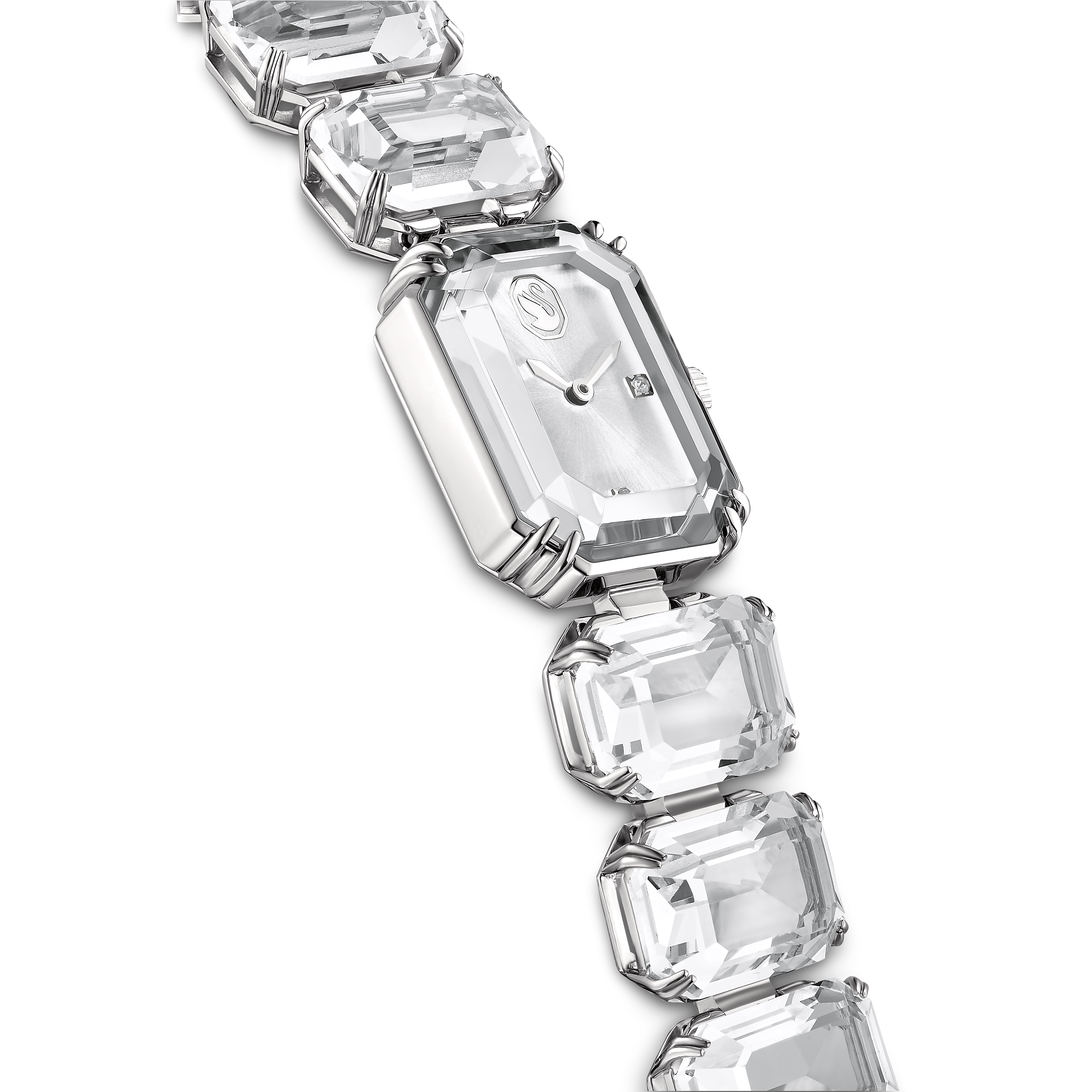Swarovski Watch, Octagon cut bracelet, White, Stainless steel 5729182