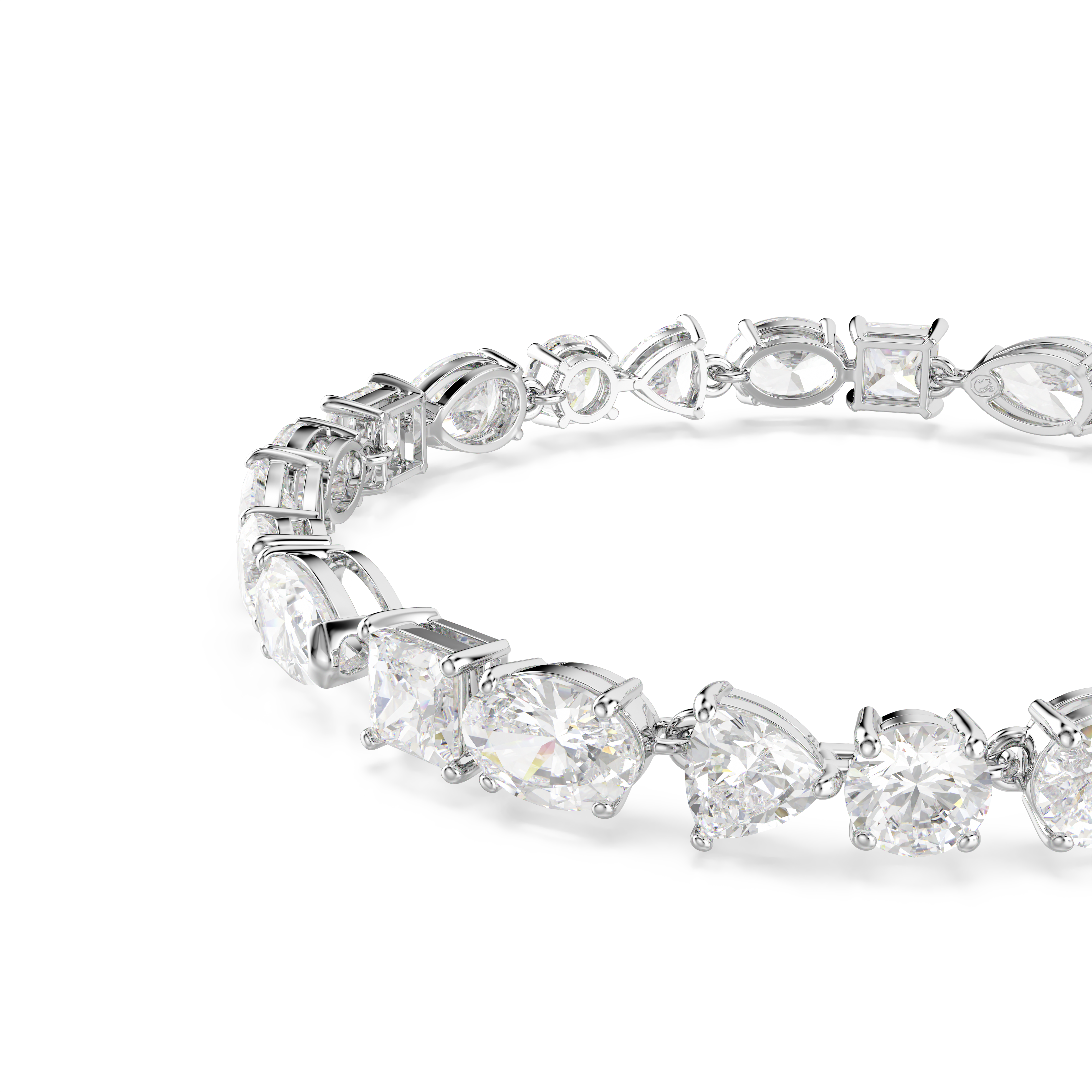 Swarovski Mesmera bracelet, Mixed cuts, White, Rhodium plated 5731959