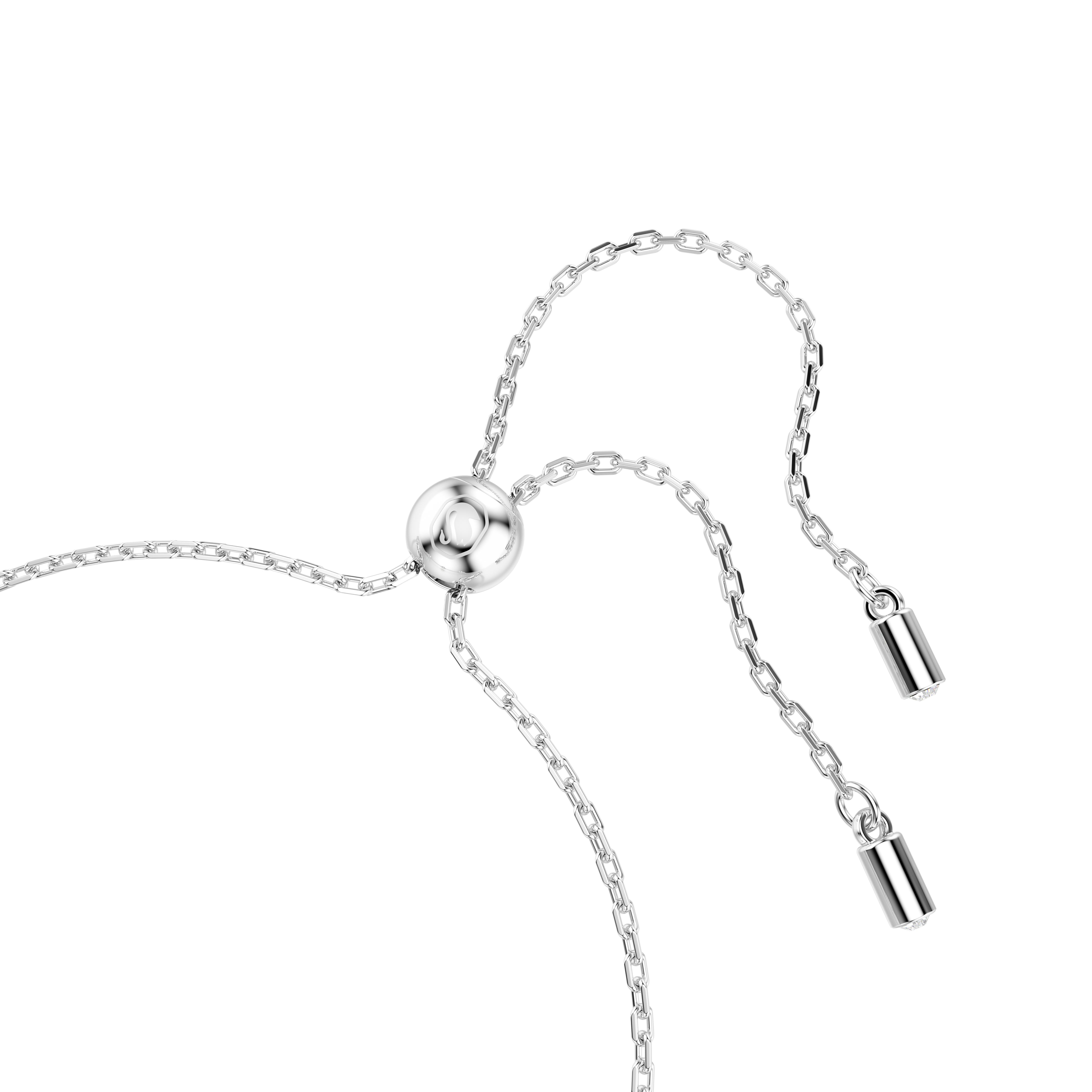 Swarovski Una Angelic bracelet, Round cut, Double sided motifs, White, Rhodium plated 5732272