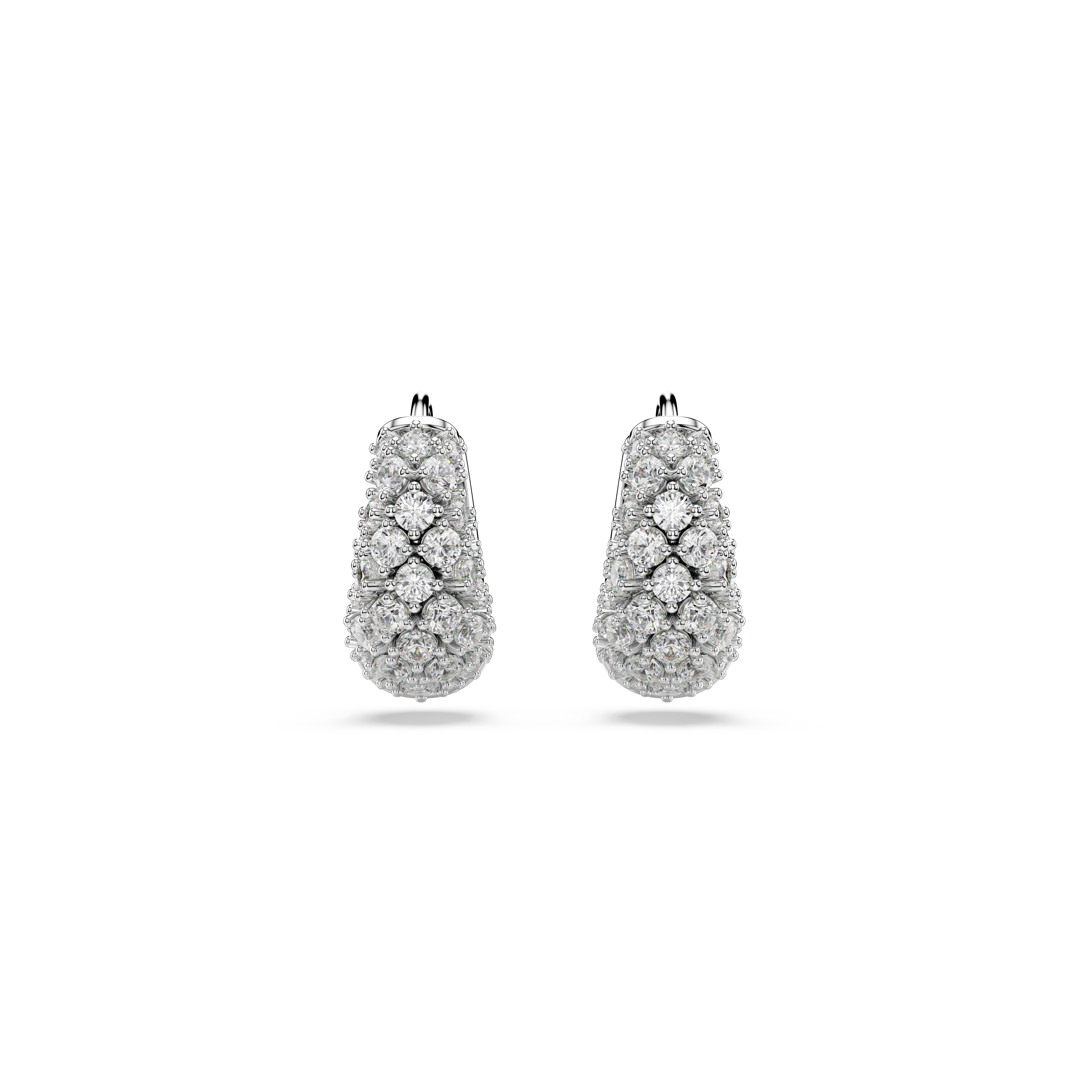 Swarovski Sublima earrings, White, Rhodium plated 5732282