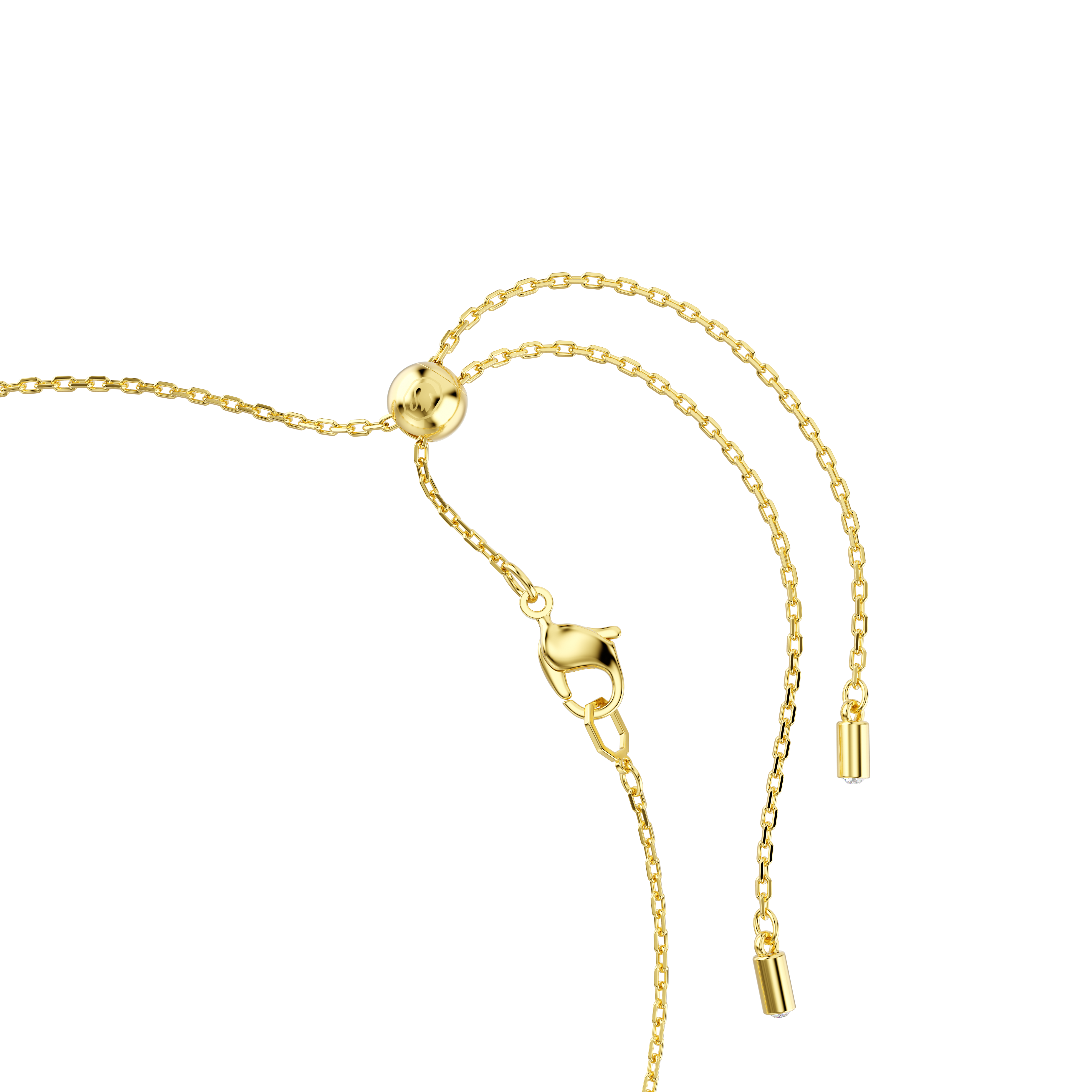 Swarovski Idyllia necklace, Crystal pearl, Mixed cuts, Flower, Multicolored, Gold-tone plated 5732388