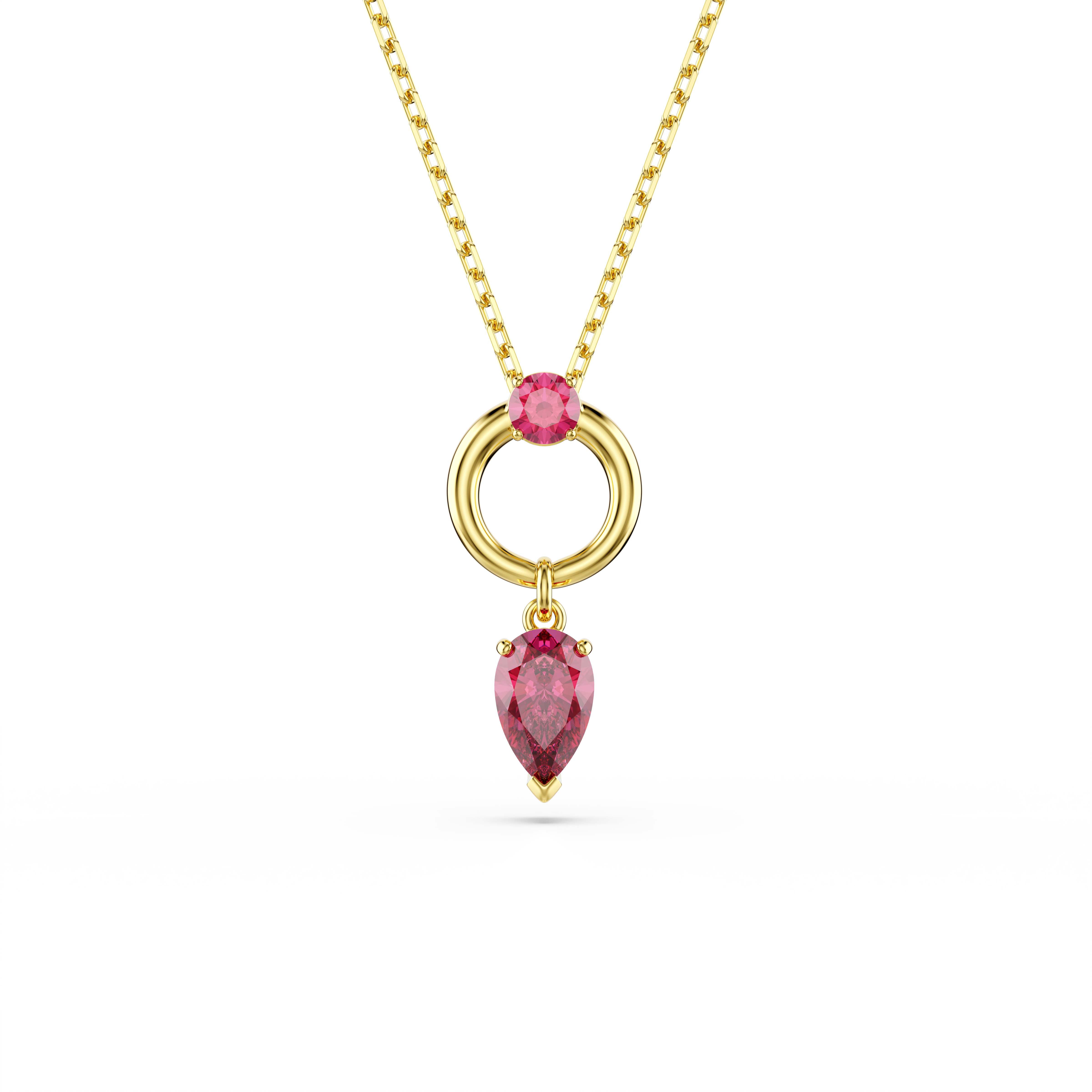 Swarovski Mesmera pendant, Mixed cuts, Red, Gold-tone plated 5732487