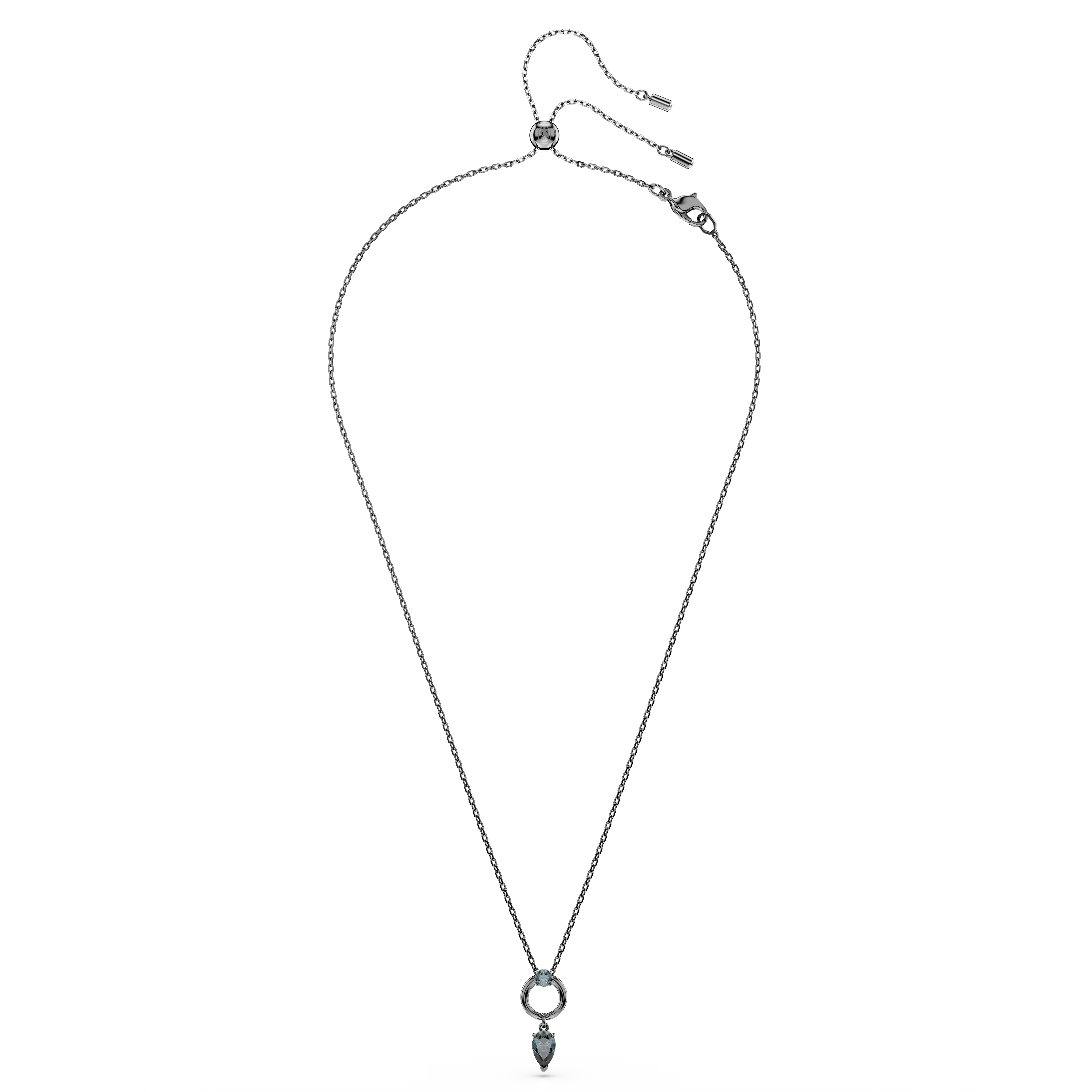 Swarovski Mesmera pendant, Mixed cuts, Gray, Ruthenium plated 5732491