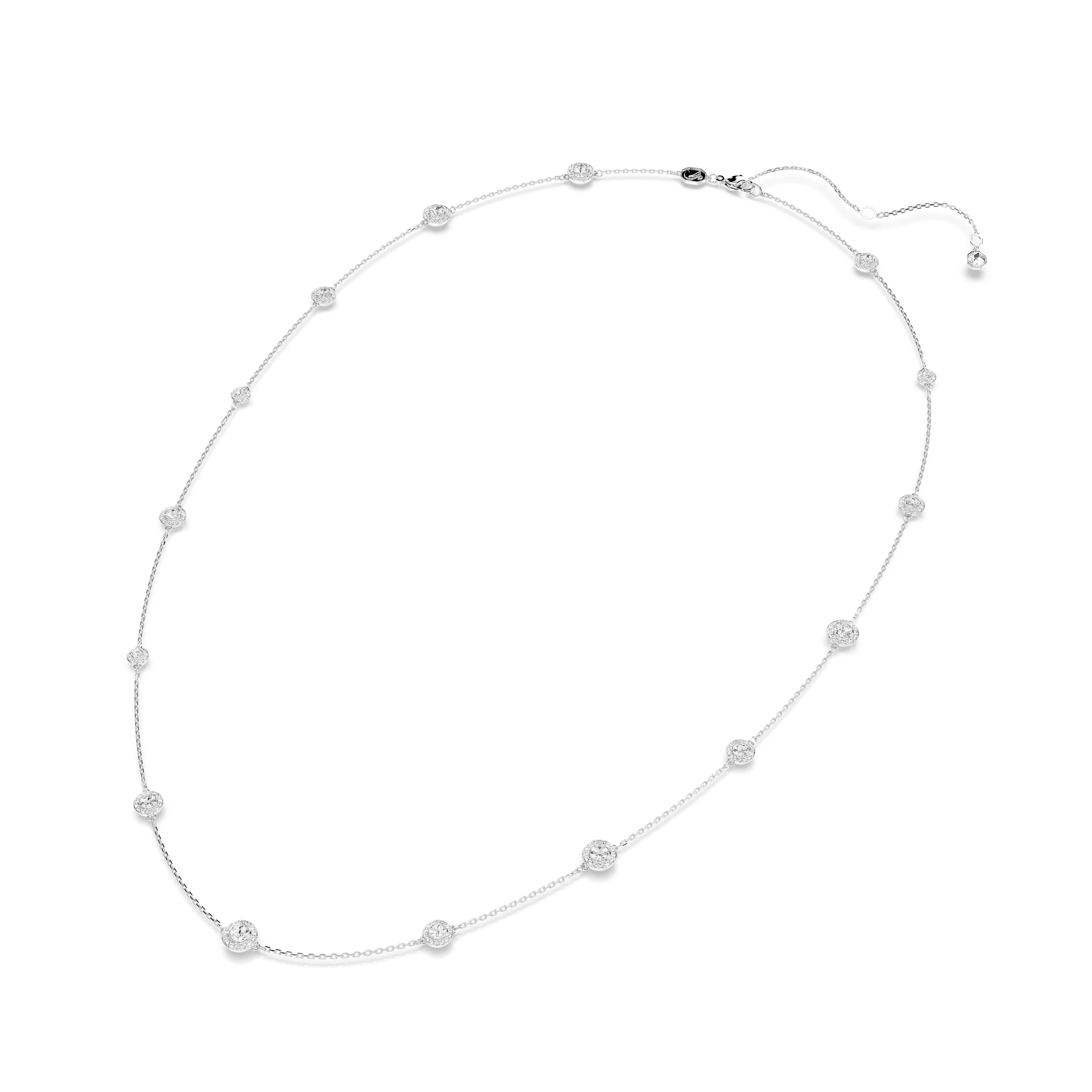 Swarovski Una Angelic strandage, Round cut, White, Rhodium plated 5733197