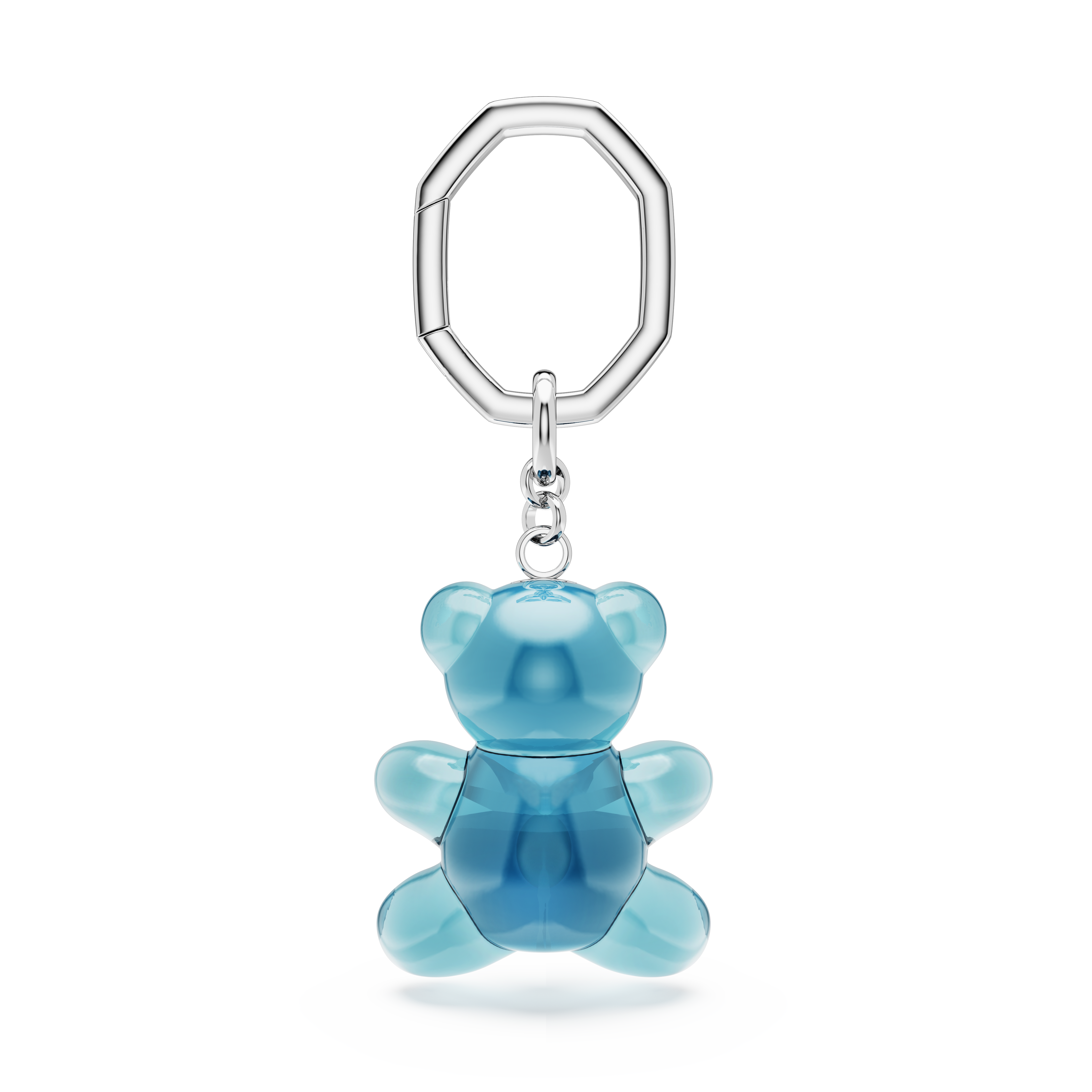 Swarovski Teddy key ring, Bear, Blue, Rhodium plated 5733826