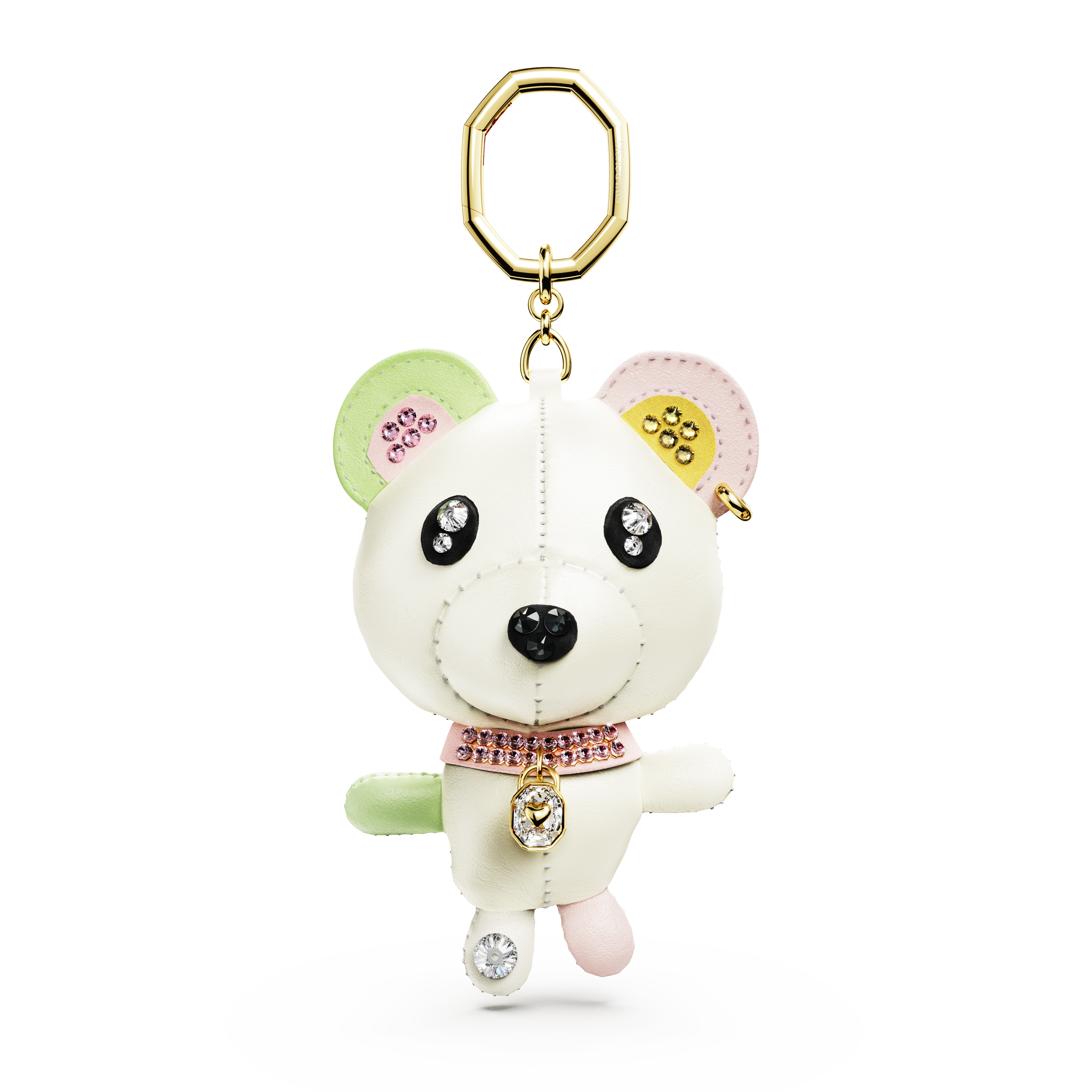 Swarovski Teddy bag charm, Bear, Multicolored, Gold-tone plated 5734069