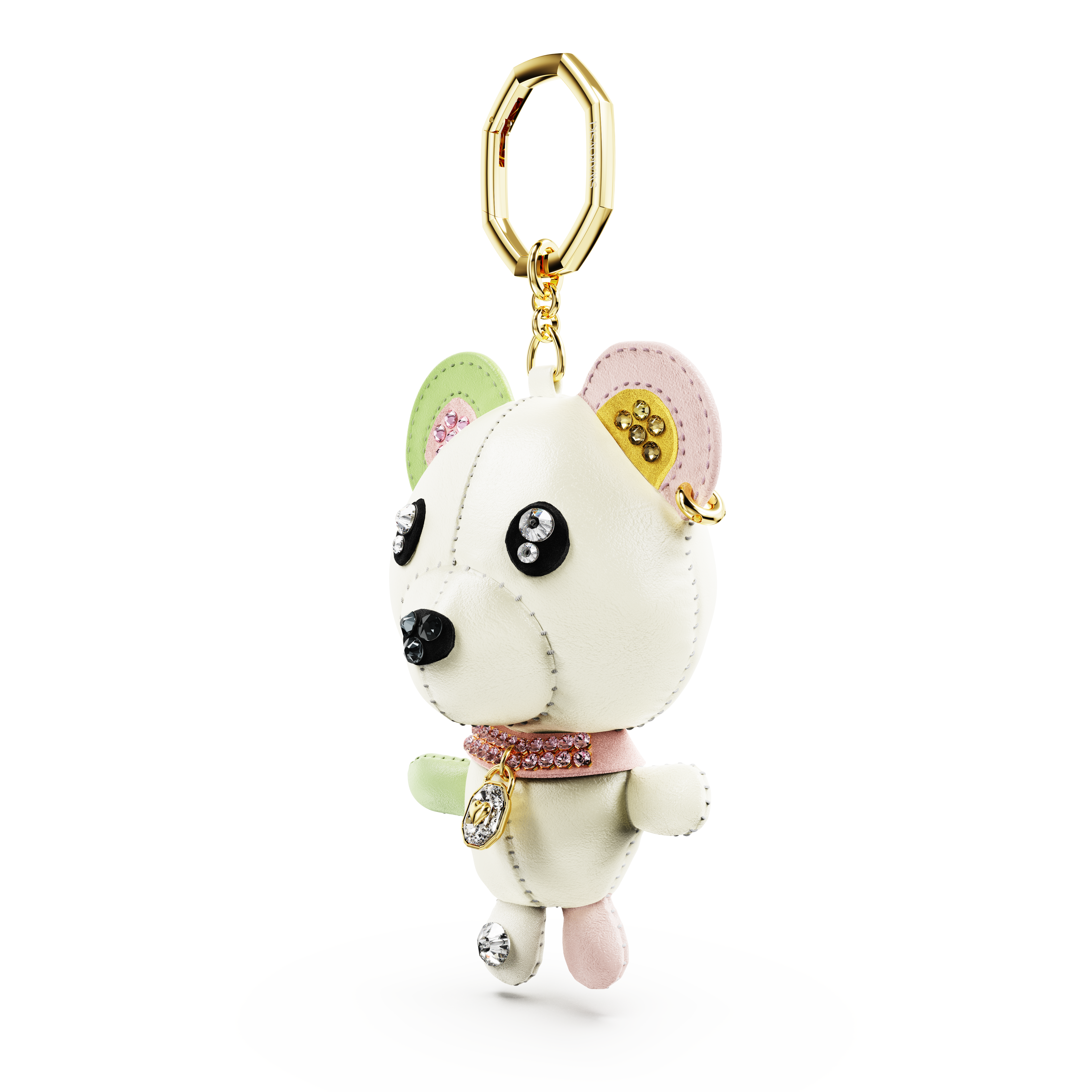 Swarovski Teddy bag charm, Bear, Multicolored, Gold-tone plated 5734069