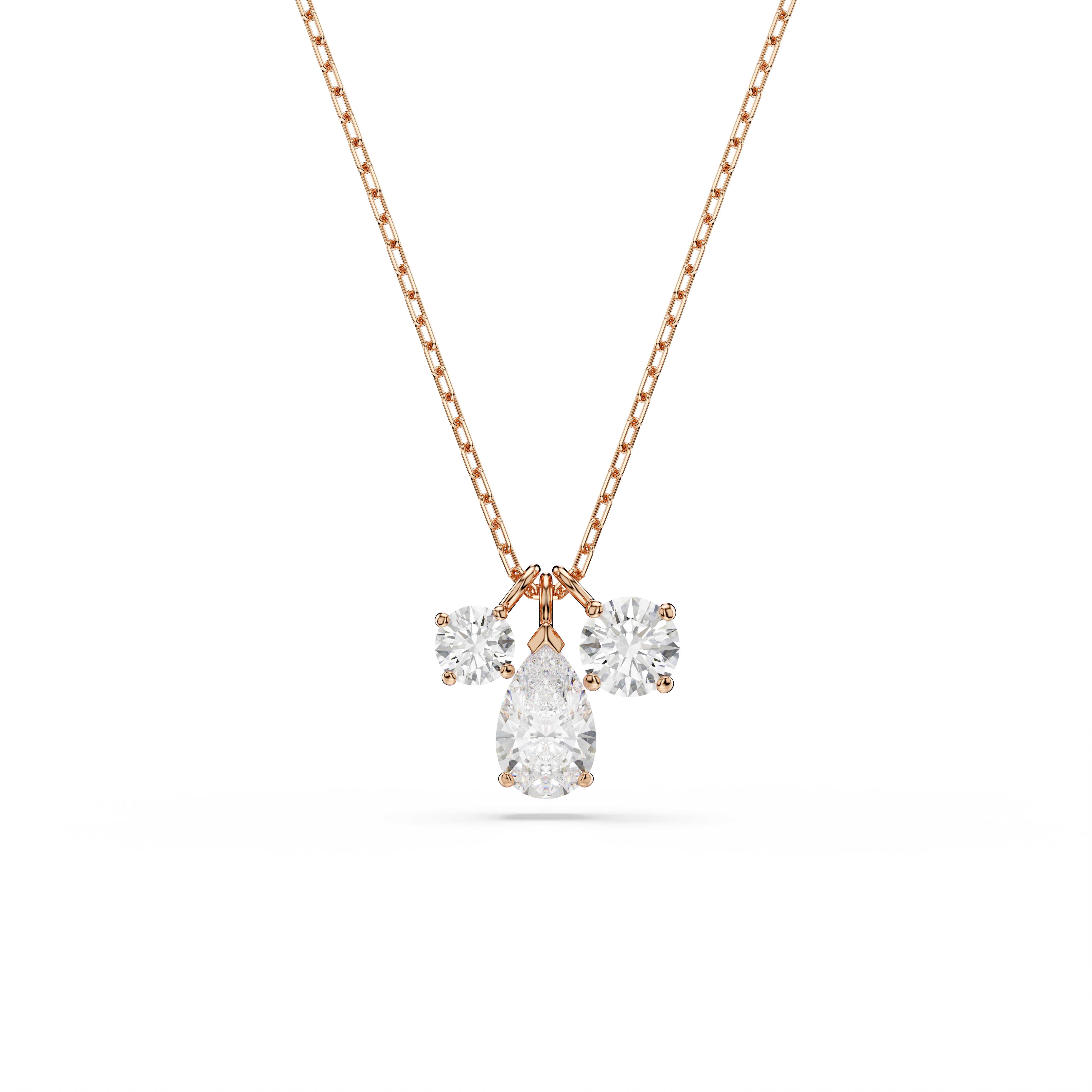 Swarovski Mesmera pendant, Mixed cuts, White, Rose gold-tone plated 5734245