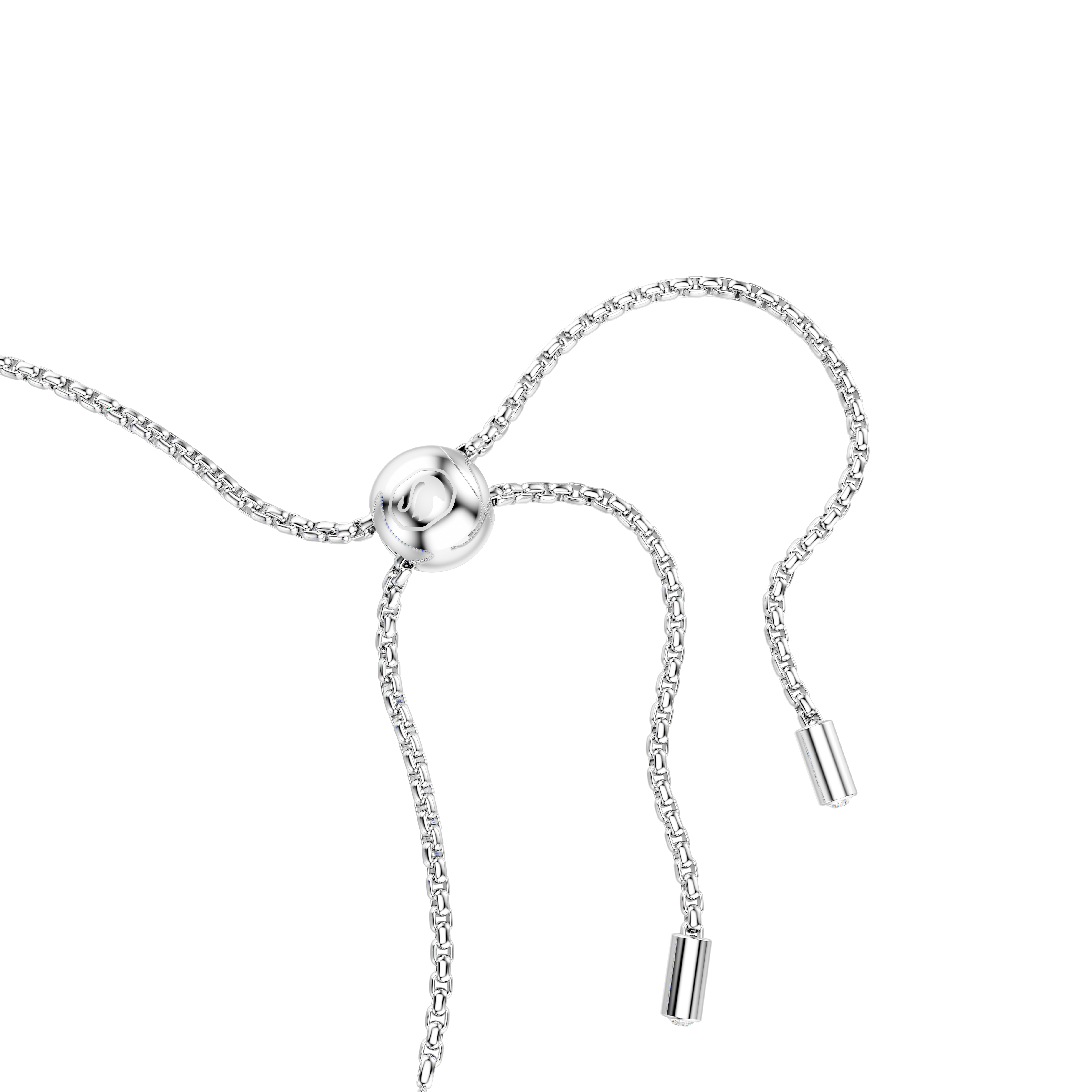 Swarovski Matrix Tennis bracelet, Mixed round cuts, Blue, Rhodium plated 5734473