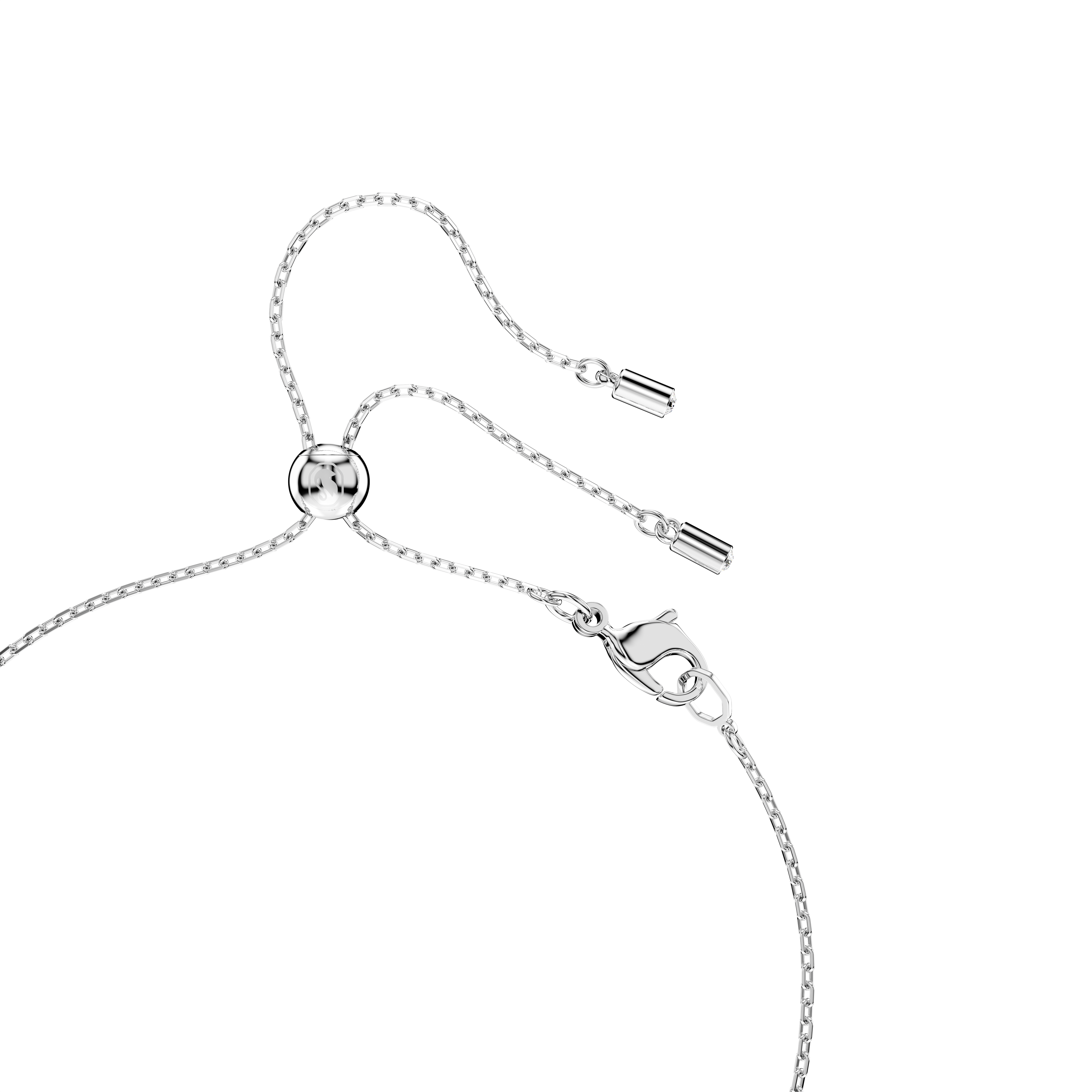 Swarovski Mesmera set, Pear cut, Round cut, White, Rhodium plated 5734476