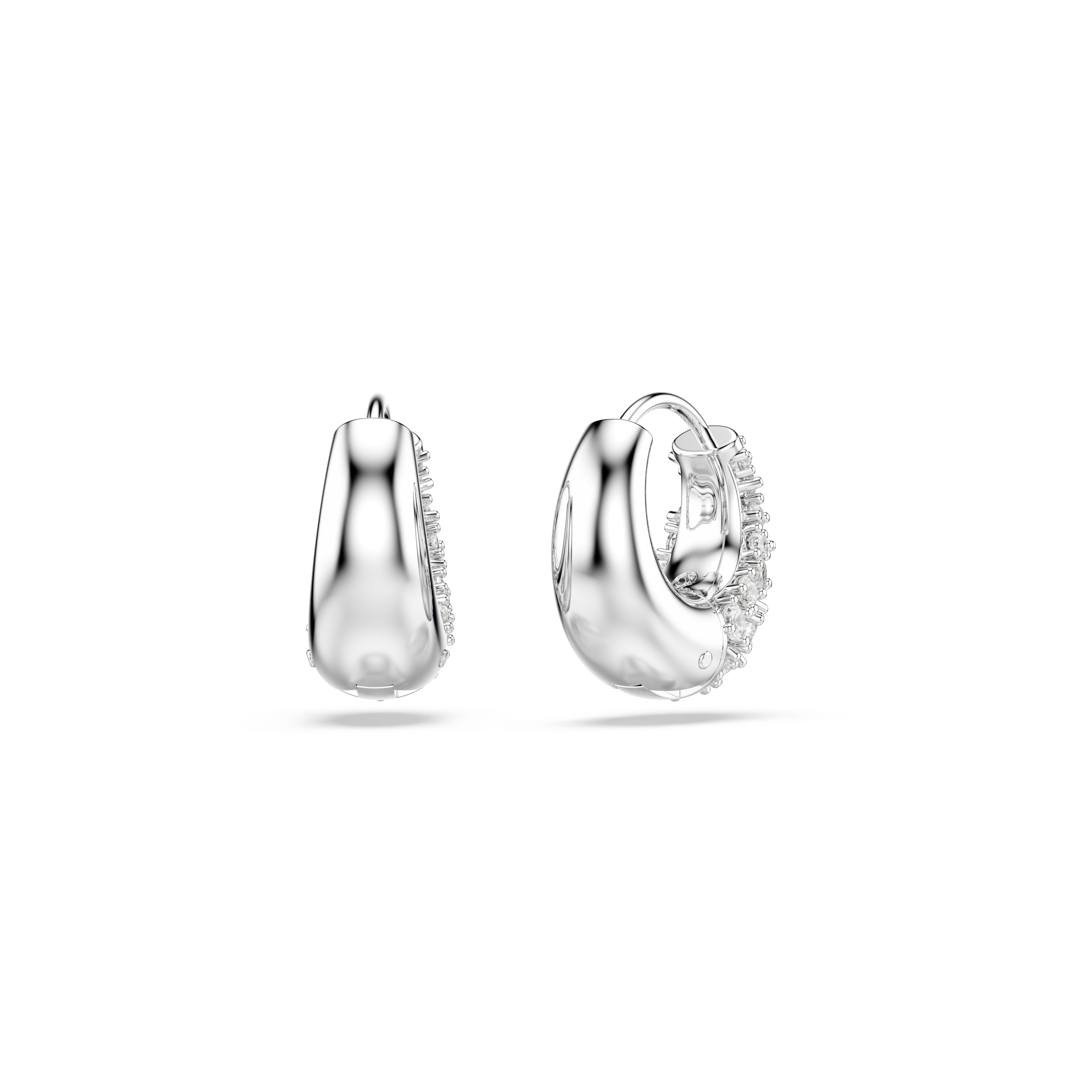 Swarovski Sublima earrings, White, Rhodium plated 5734481