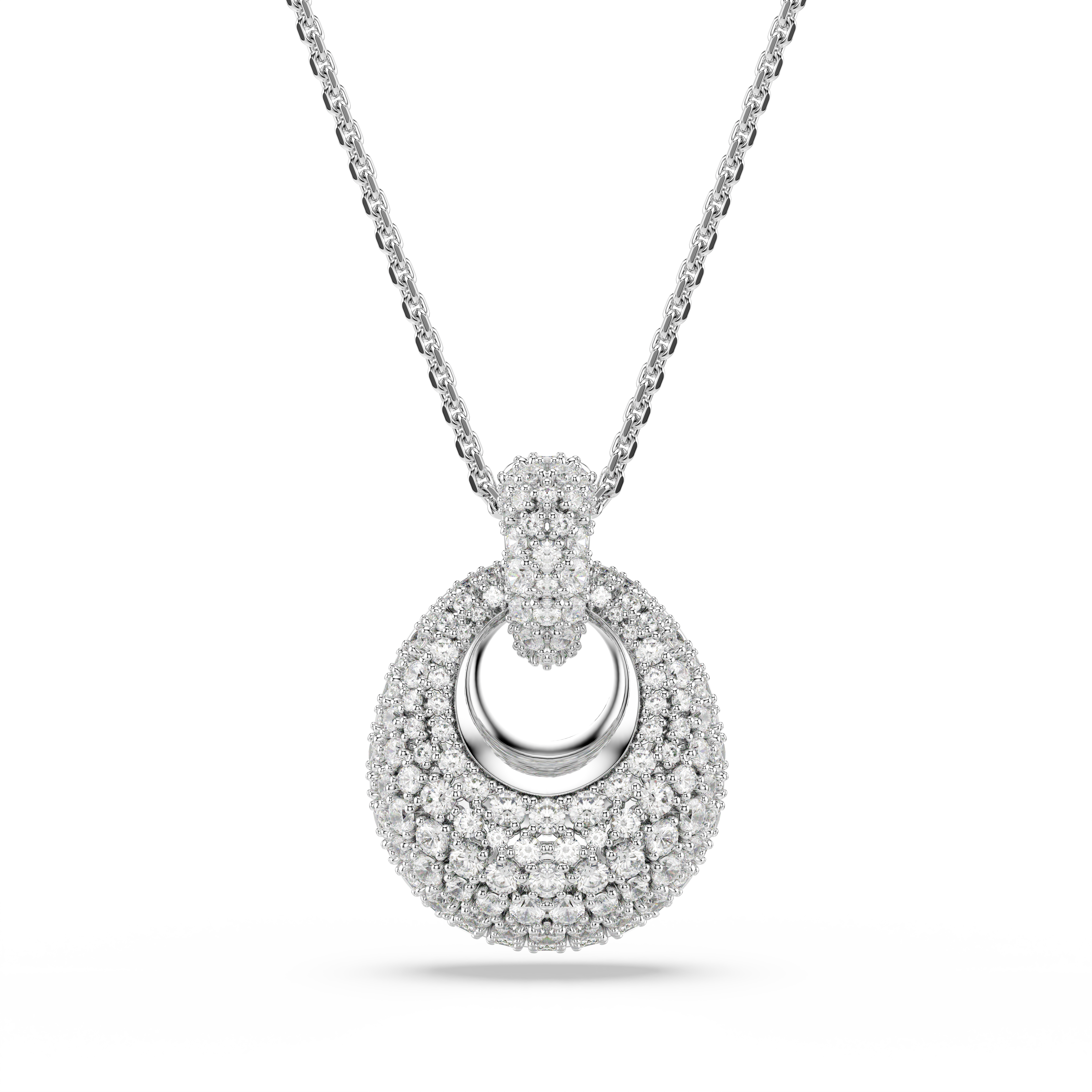 Swarovski Sublima pendant, White, Rhodium plated 5735223