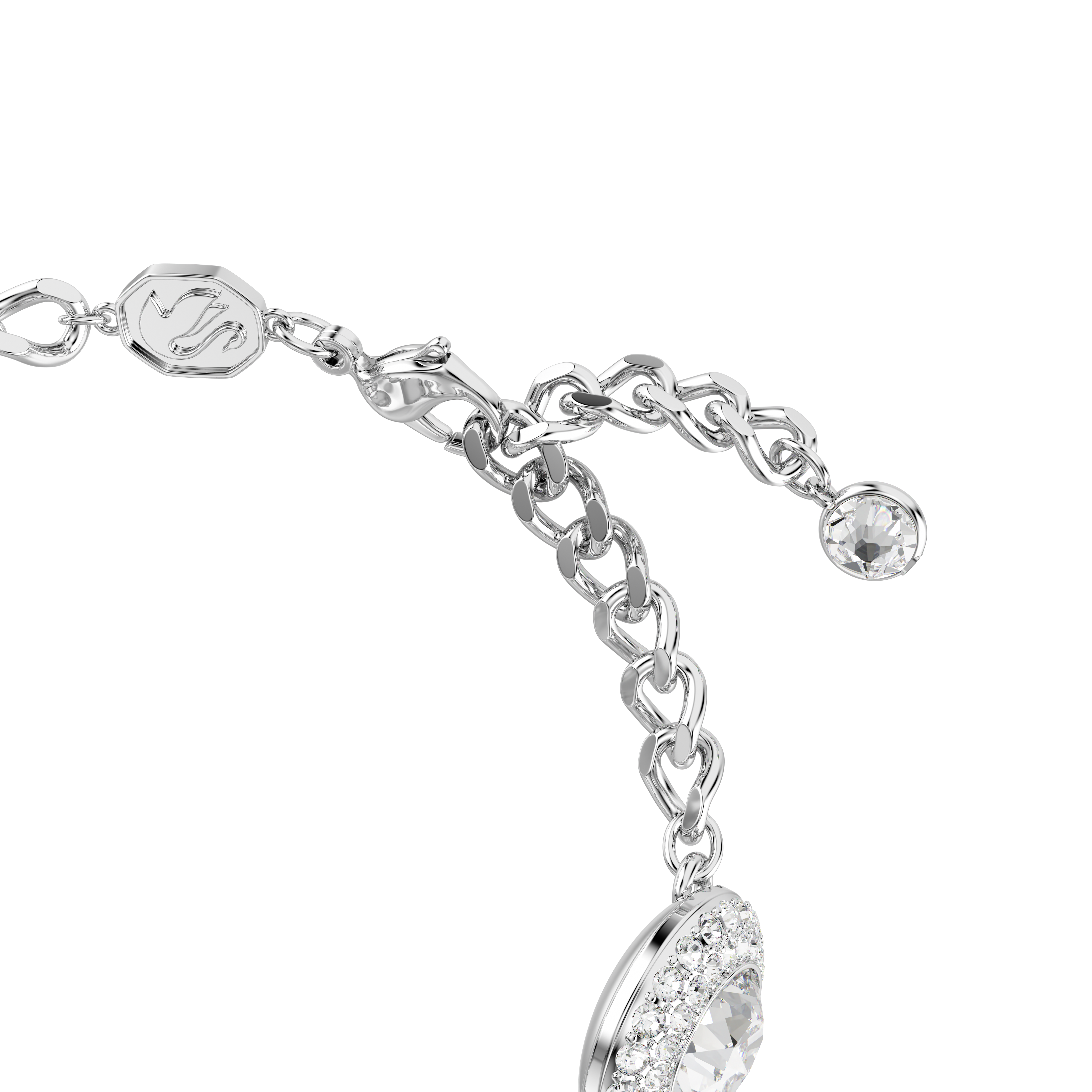 Swarovski Una Angelic bracelet, White, Rhodium plated 5735343