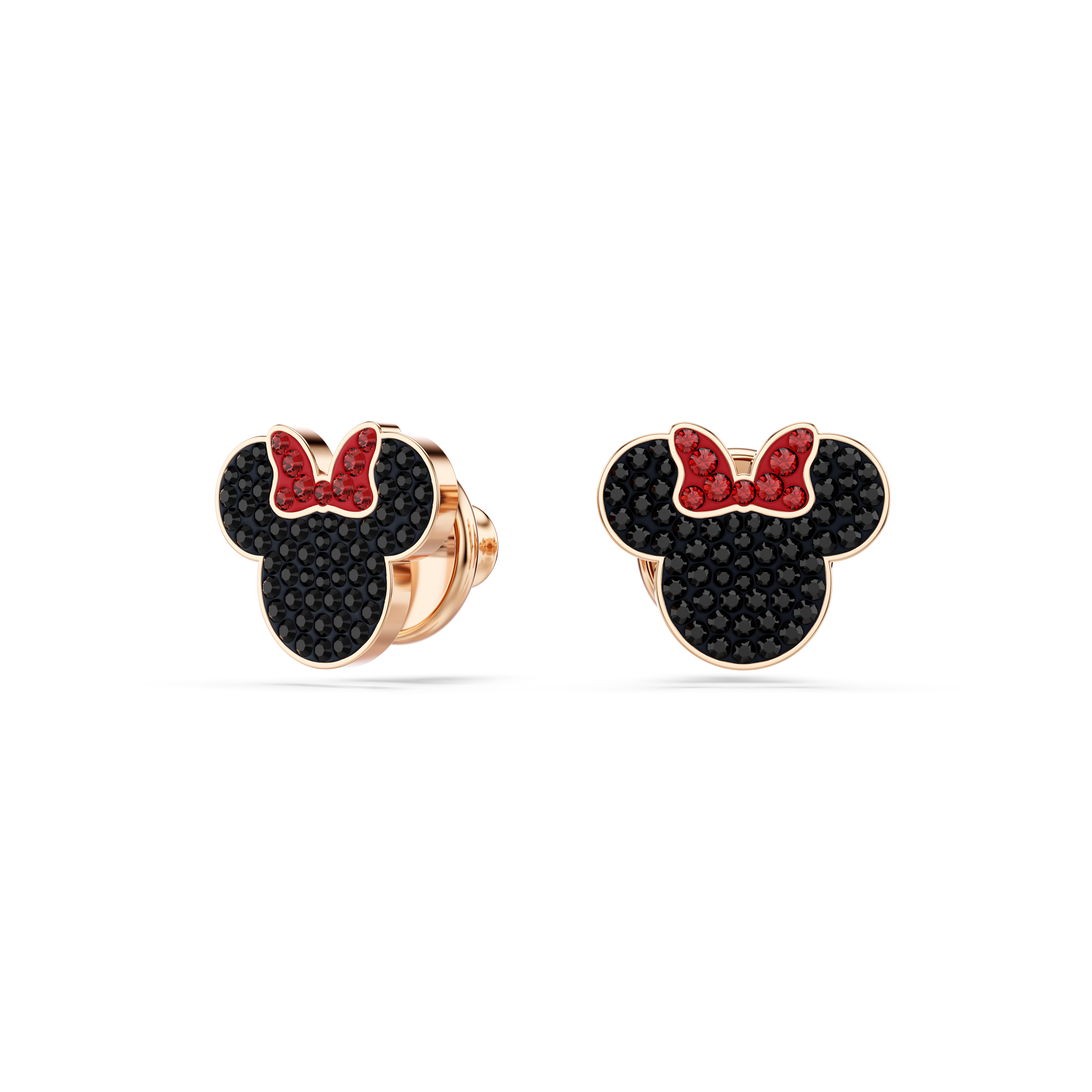 Swarovski Mickey & Minnie stud earrings, Multicolored, Rose gold-tone plated 5737561
