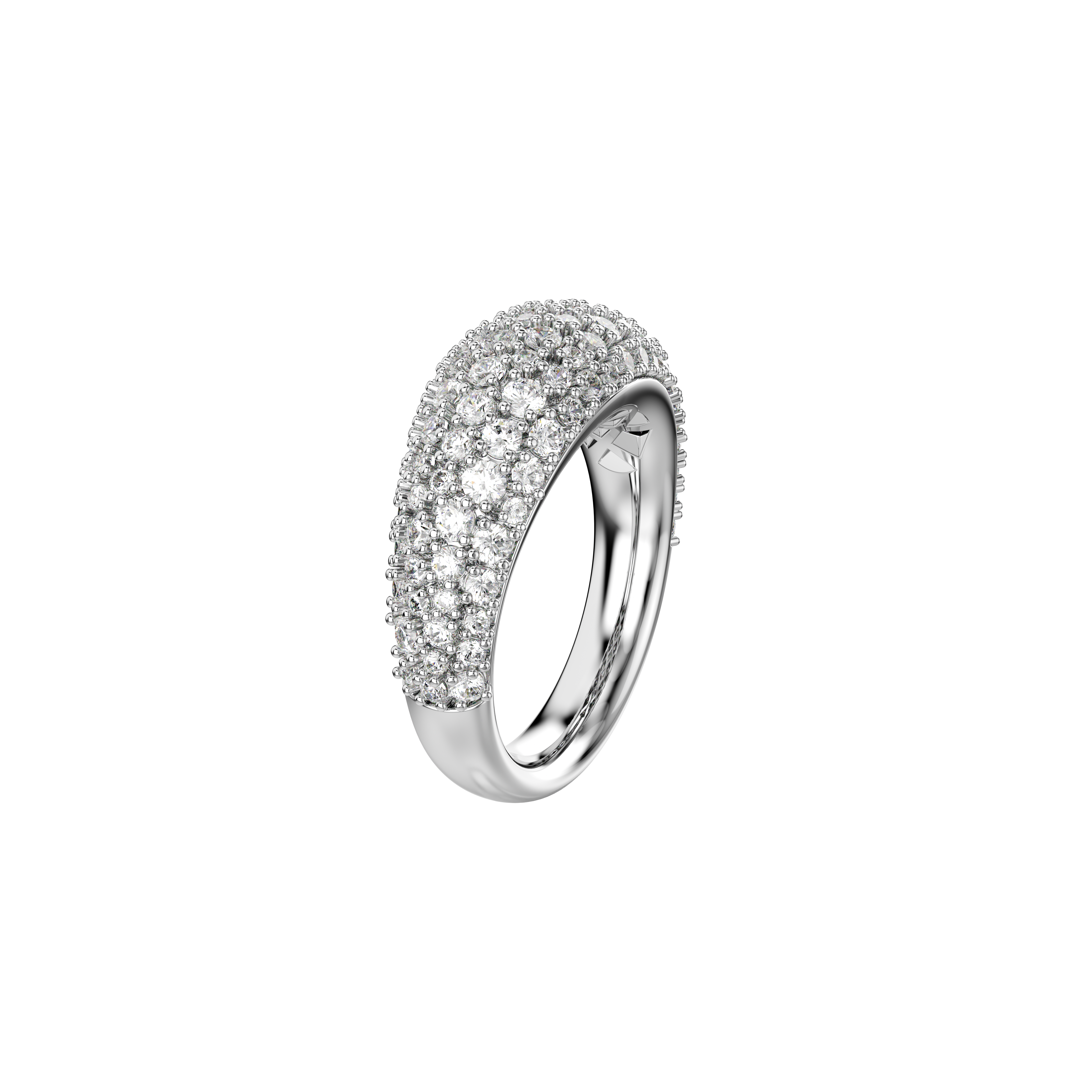 Swarovski Sublima ring, White, Rhodium plated 5737596