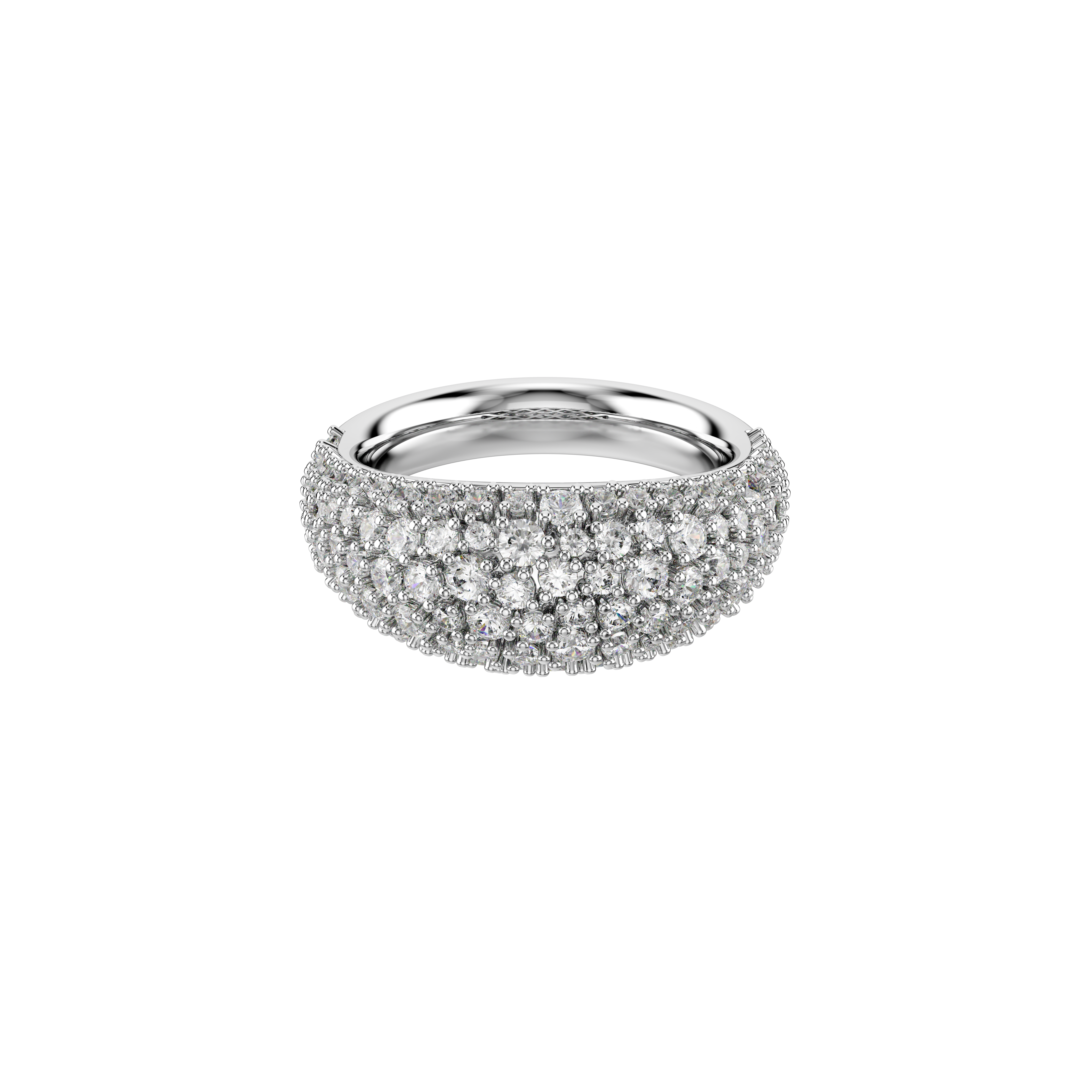Swarovski Sublima ring, White, Rhodium plated 5737597