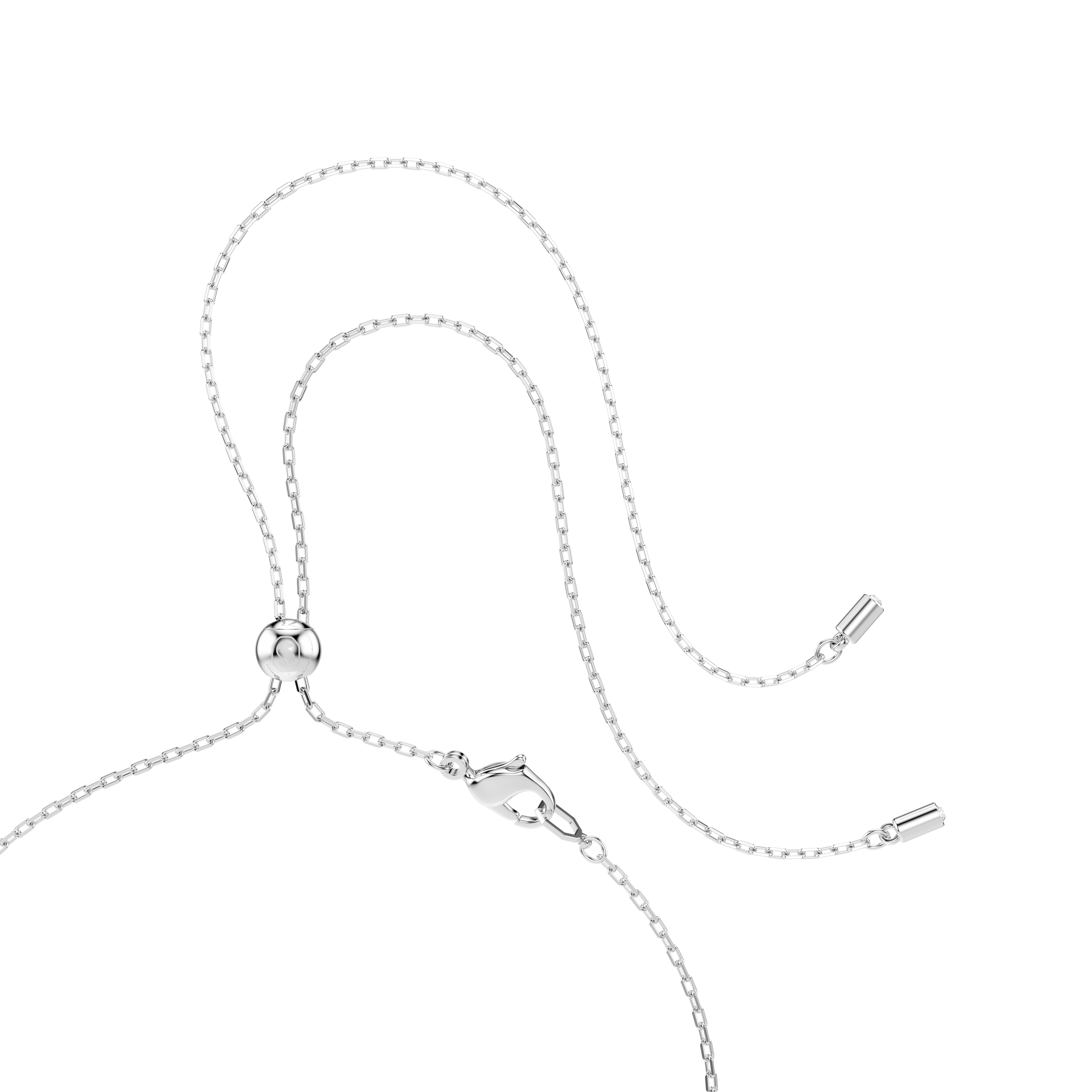 Swarovski Magic pendant and brooch, Snowflake, Blue, Rhodium plated 5737619