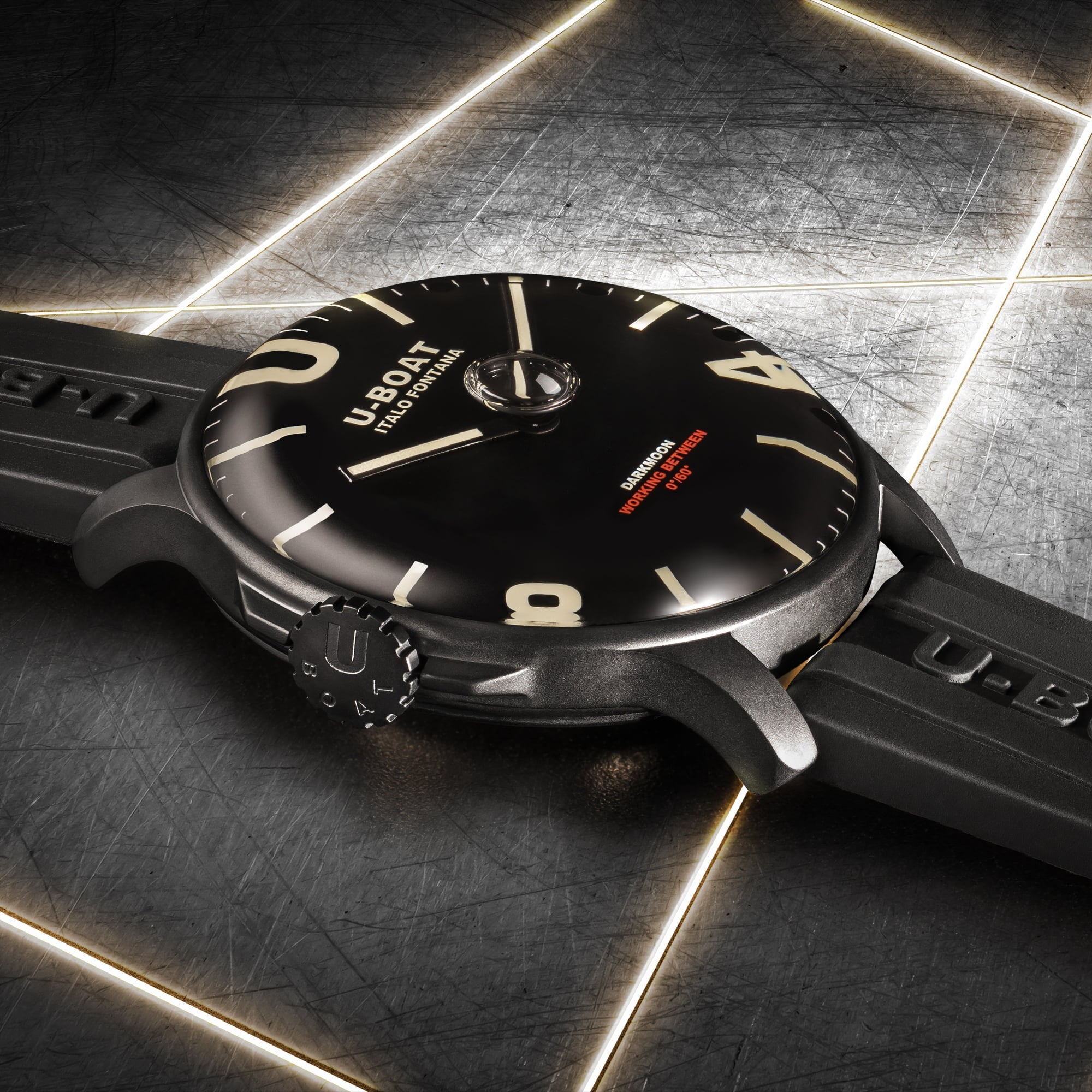 U-boat DARKMOON 44MM BLACK IPB 8464/B