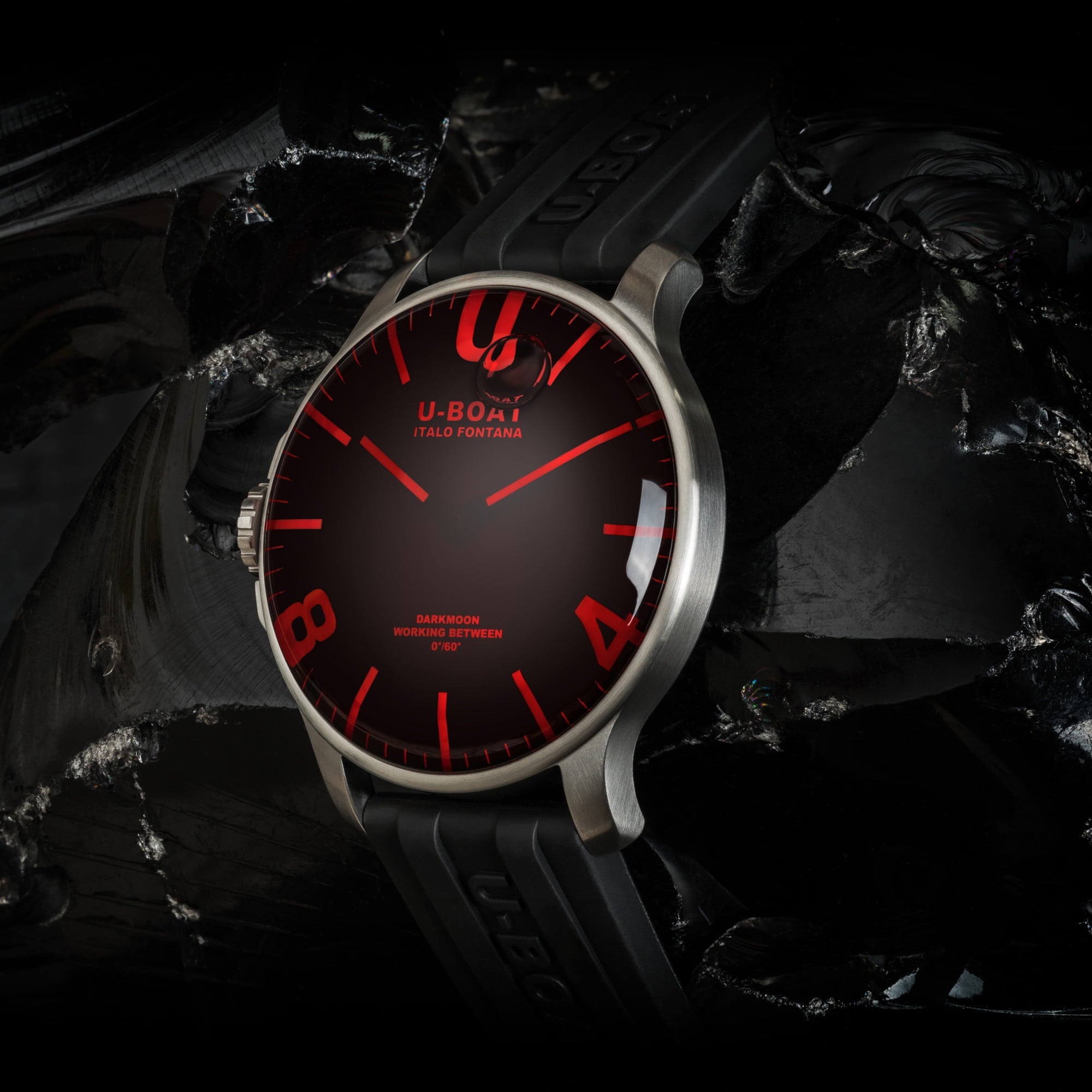 DARKMOON 44MM RED GLASS SS