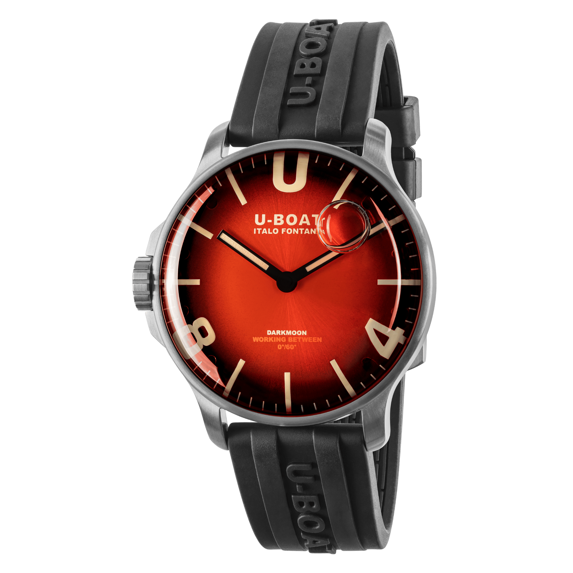 U-boat DARKMOON 44MM RED SS SOLEIL 8701/B