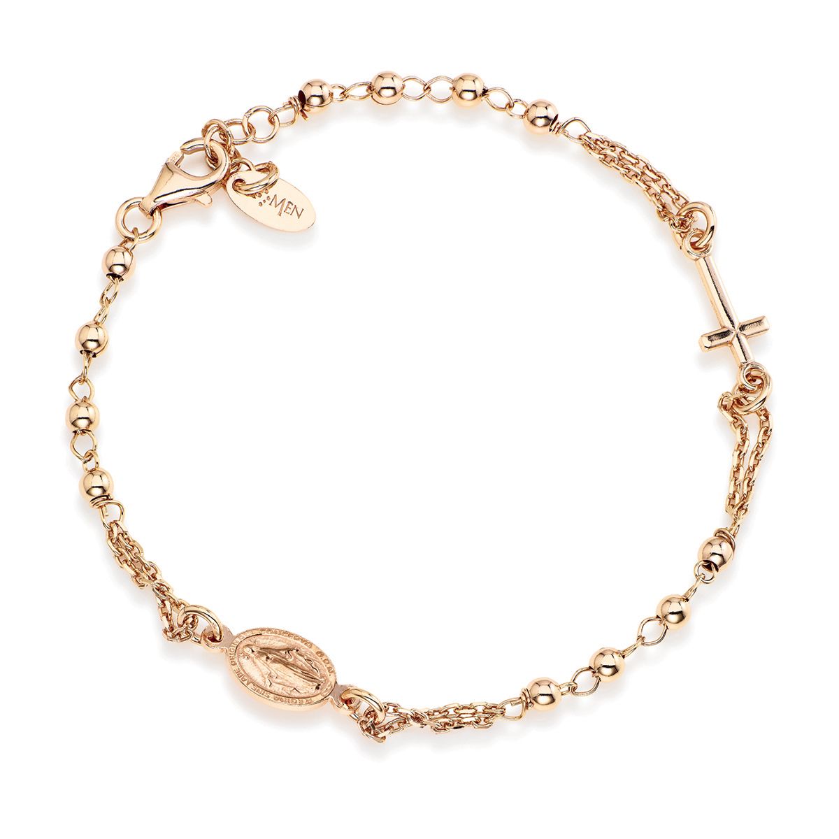 AMEN ROSARY PLAIN ROSE BROR3
