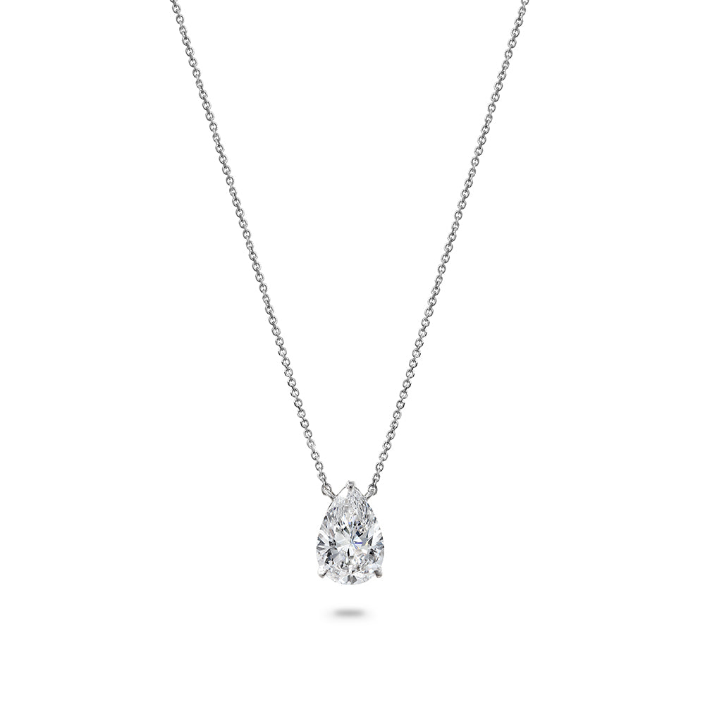 Clarity Diamond 18k Pear Pendant